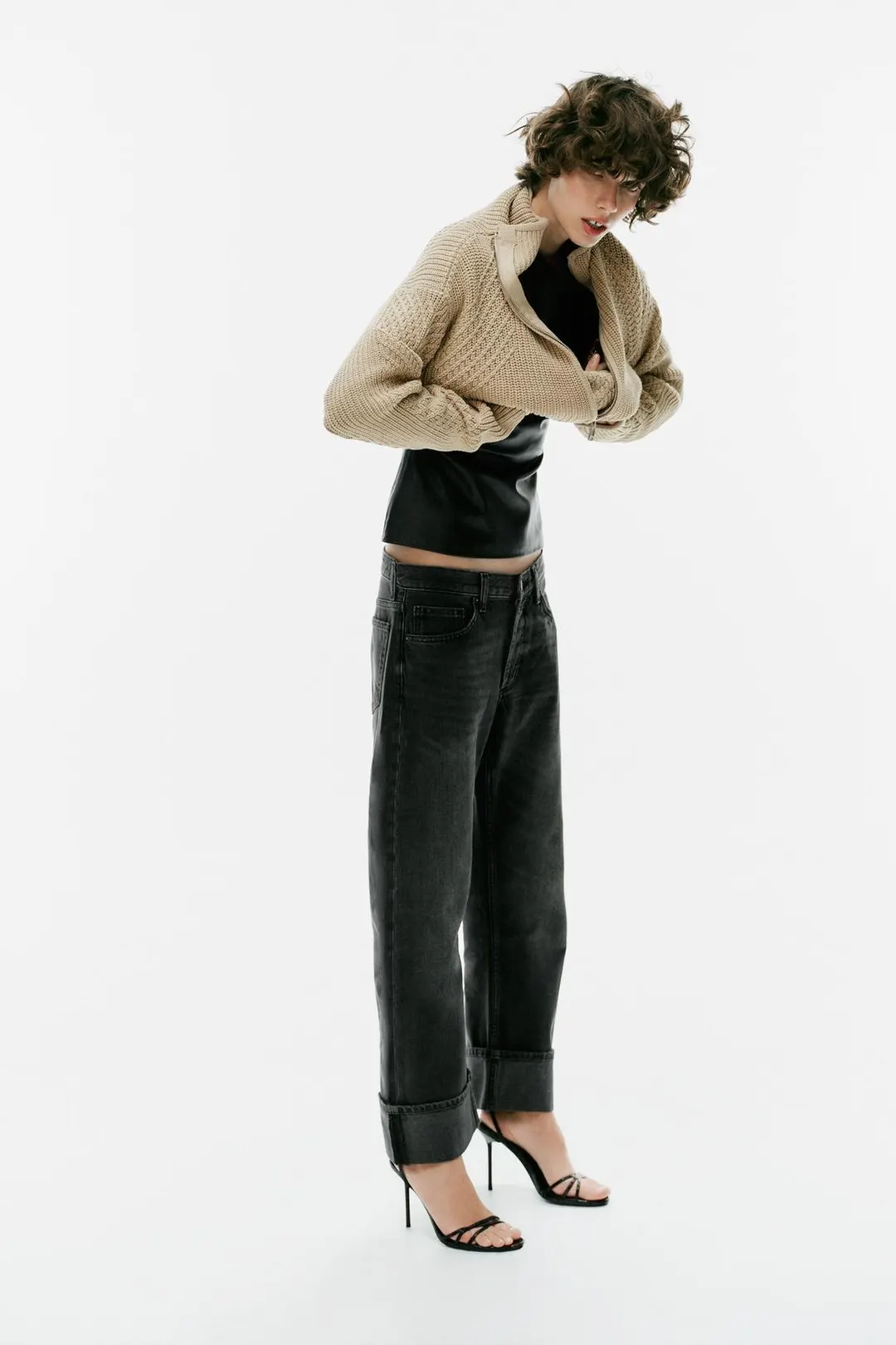 Джемпер фактурной вязки, Zara