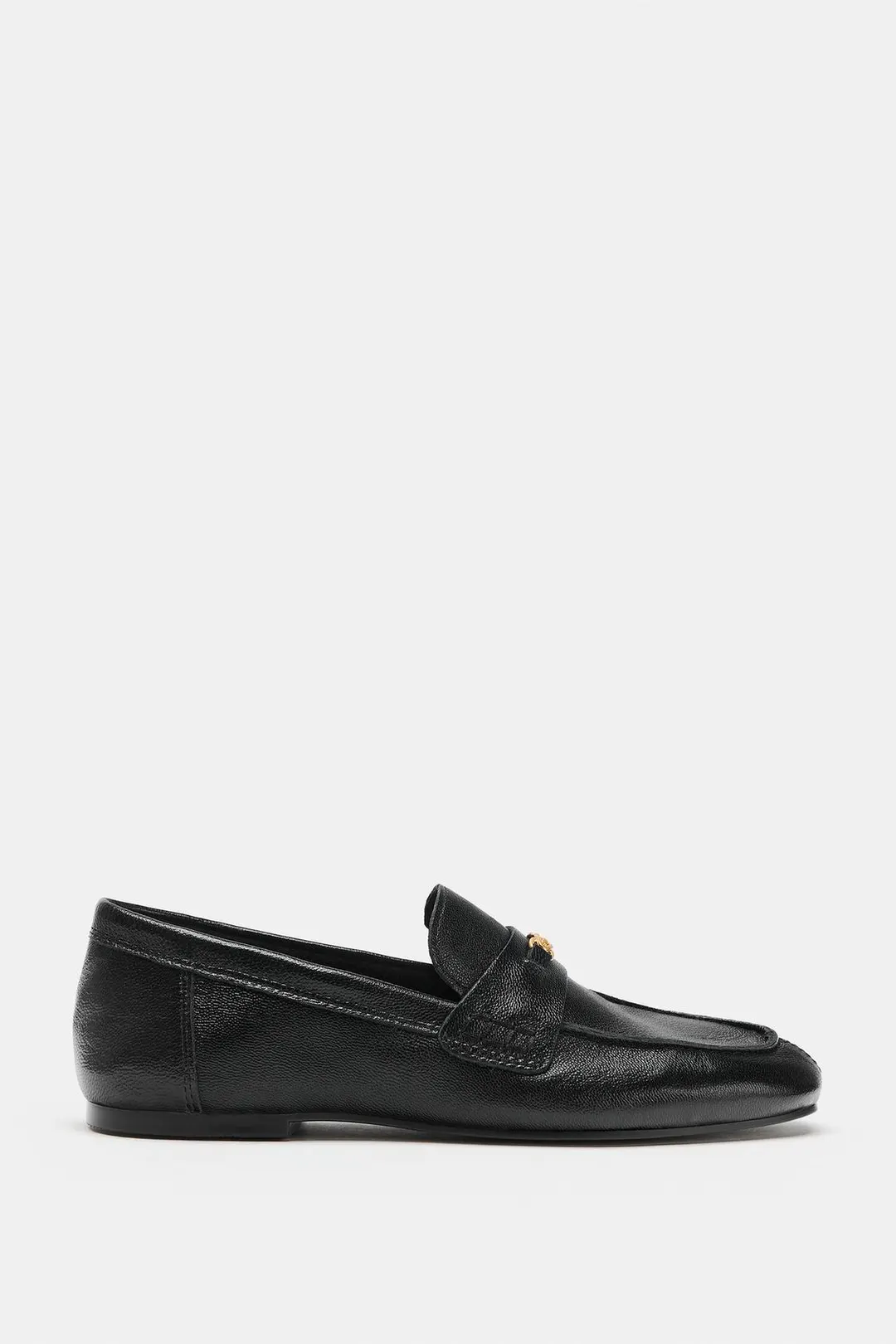Лоферы кожаные с металлической деталью, Zara