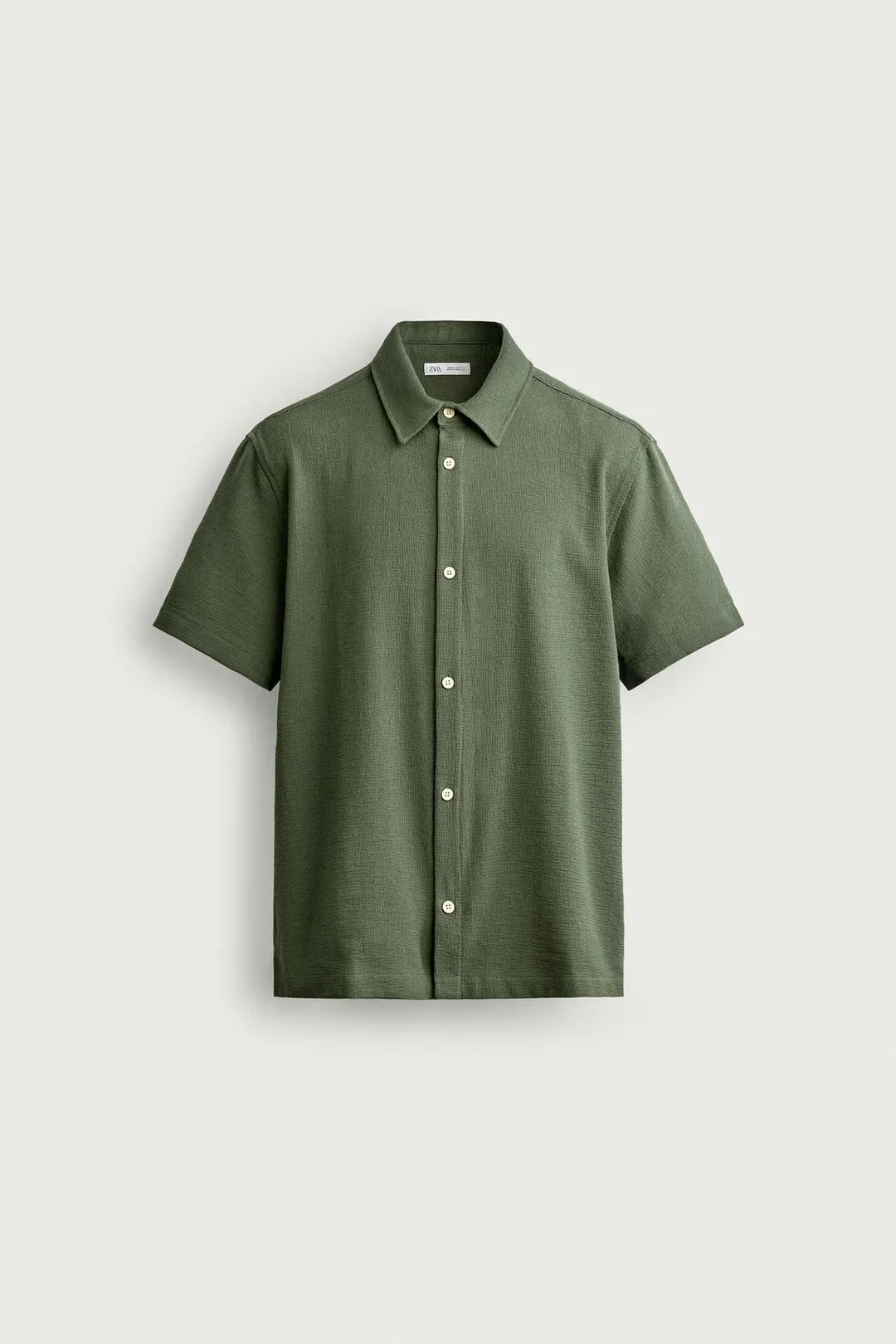 Фактурная рубашка прямого кроя, Zara