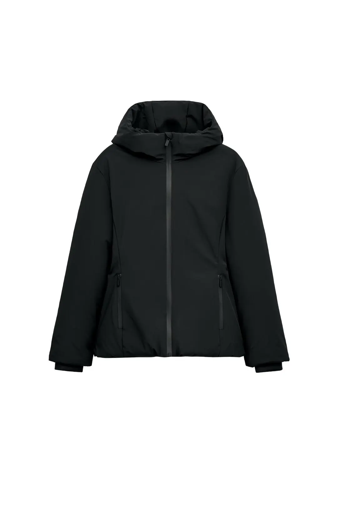 Короткий утепленный анорак с капюшоном, Zara
