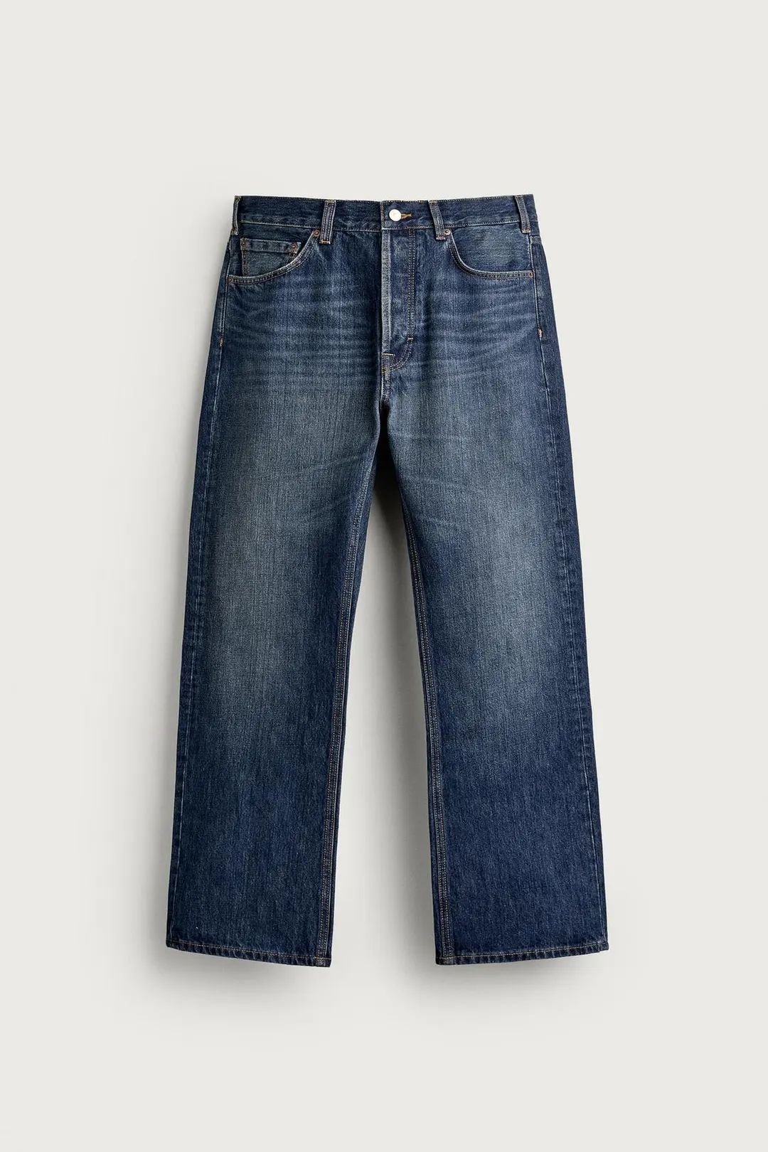 Прямые джинсы с легким клешем, Zara