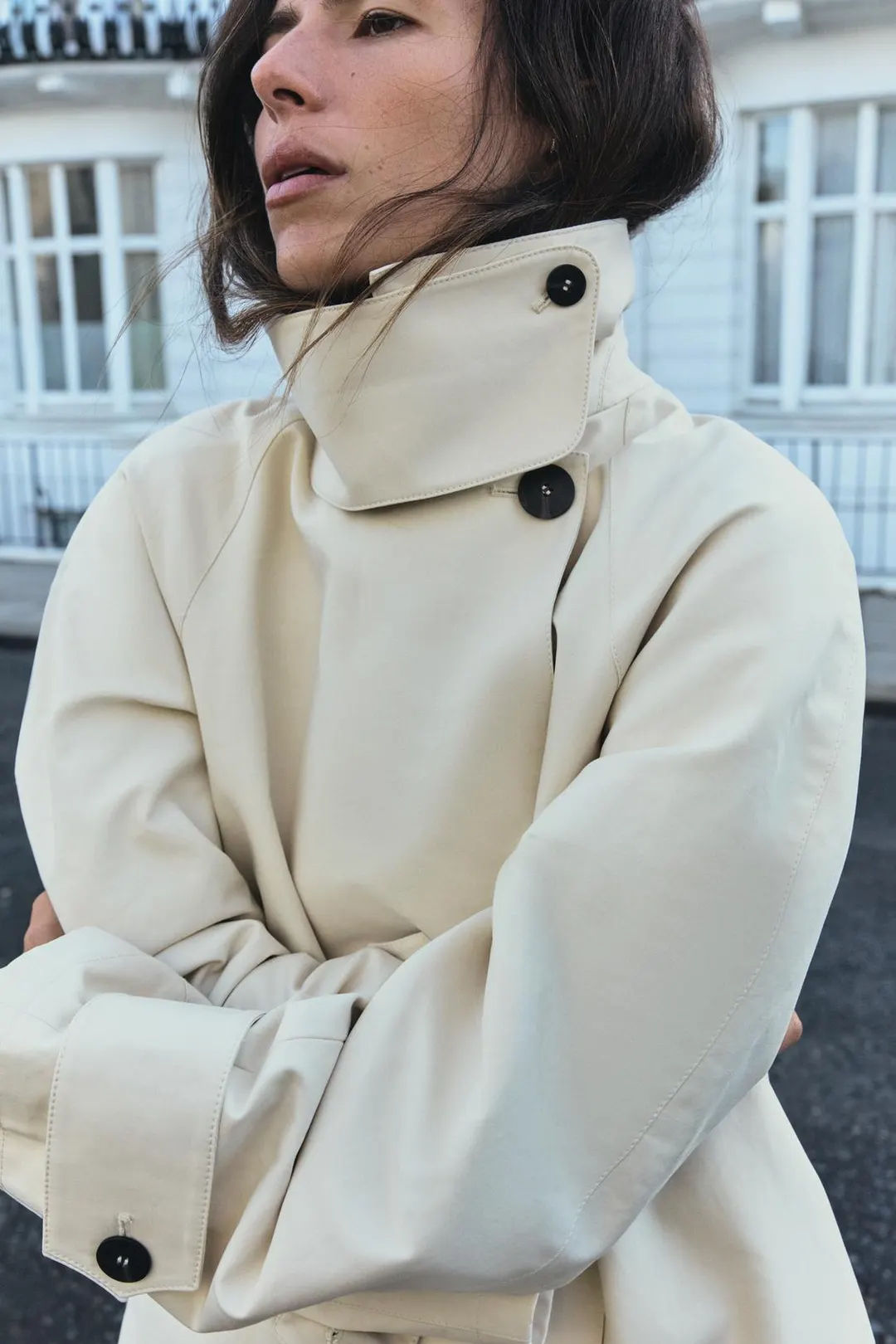 Короткий тренч ZW Collection, Zara