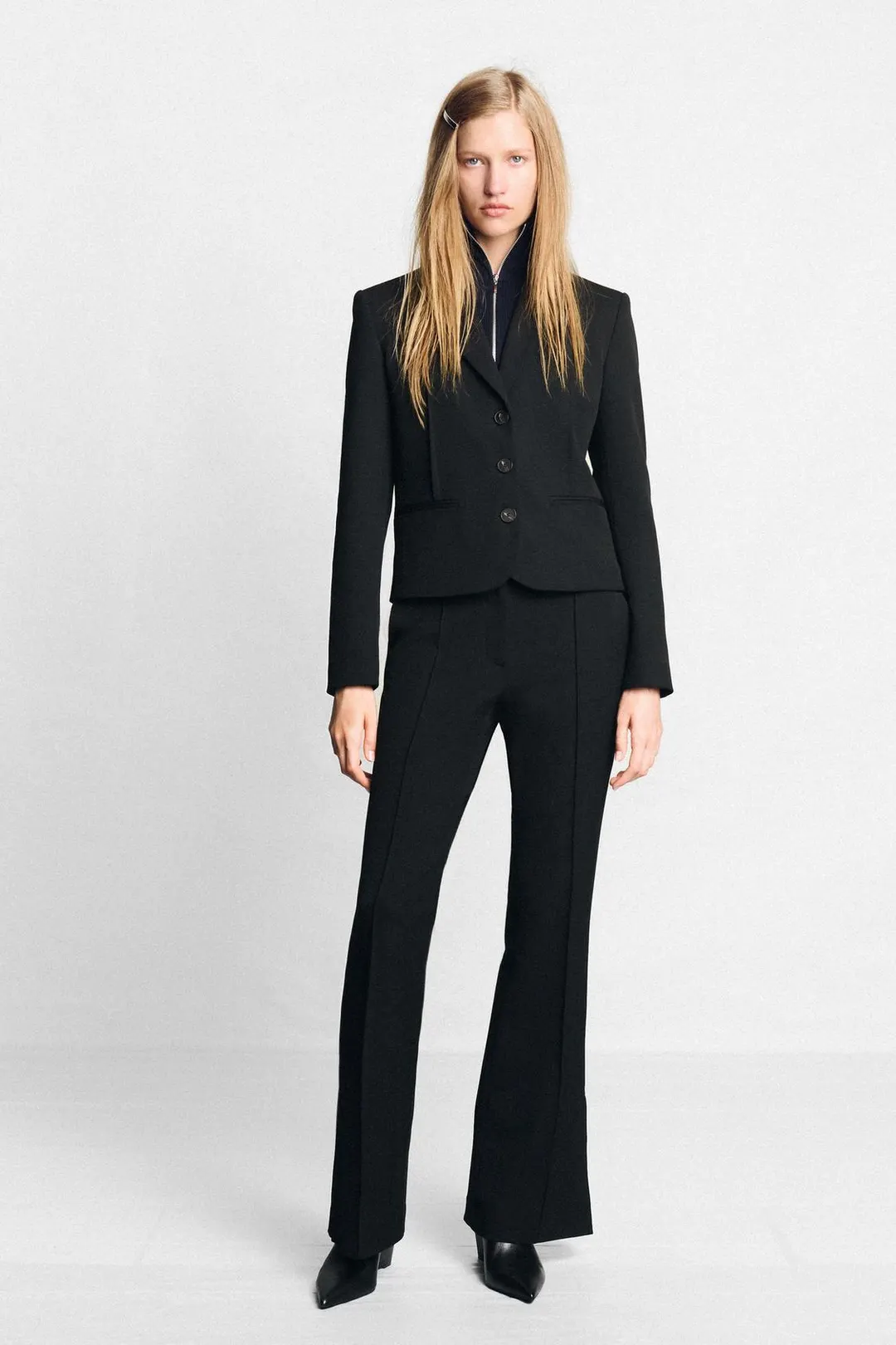 Брюки расклешенные с разрезами, Zara