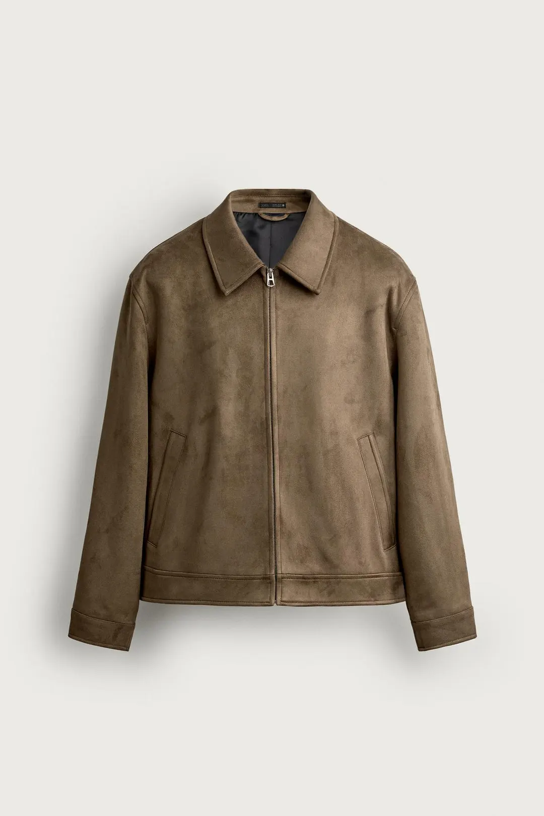 Куртка прямого кроя из искусственной замши, Zara