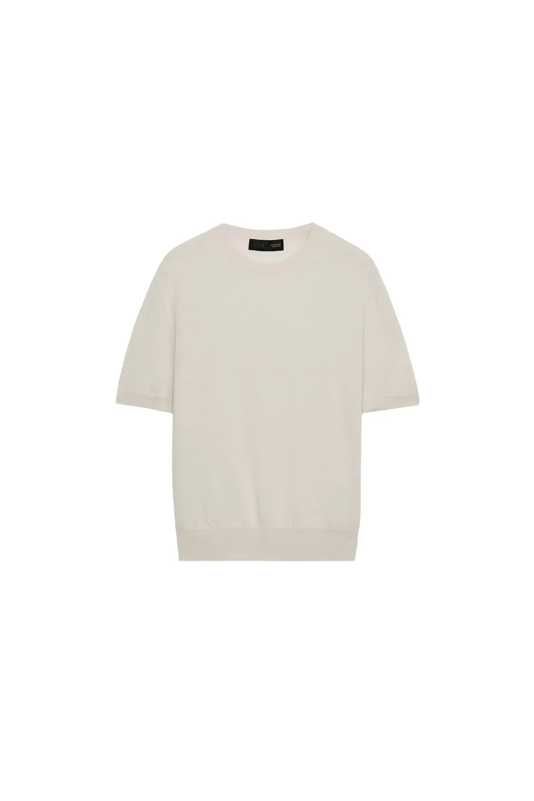 Свитер с короткими рукавами из 100% шерсти, Zara