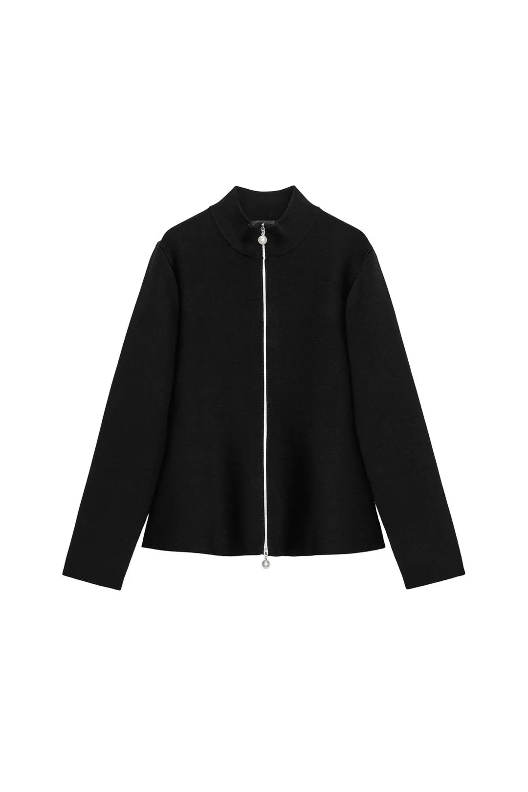 Кардиган на молнии с искусственным жемчугом, Zara