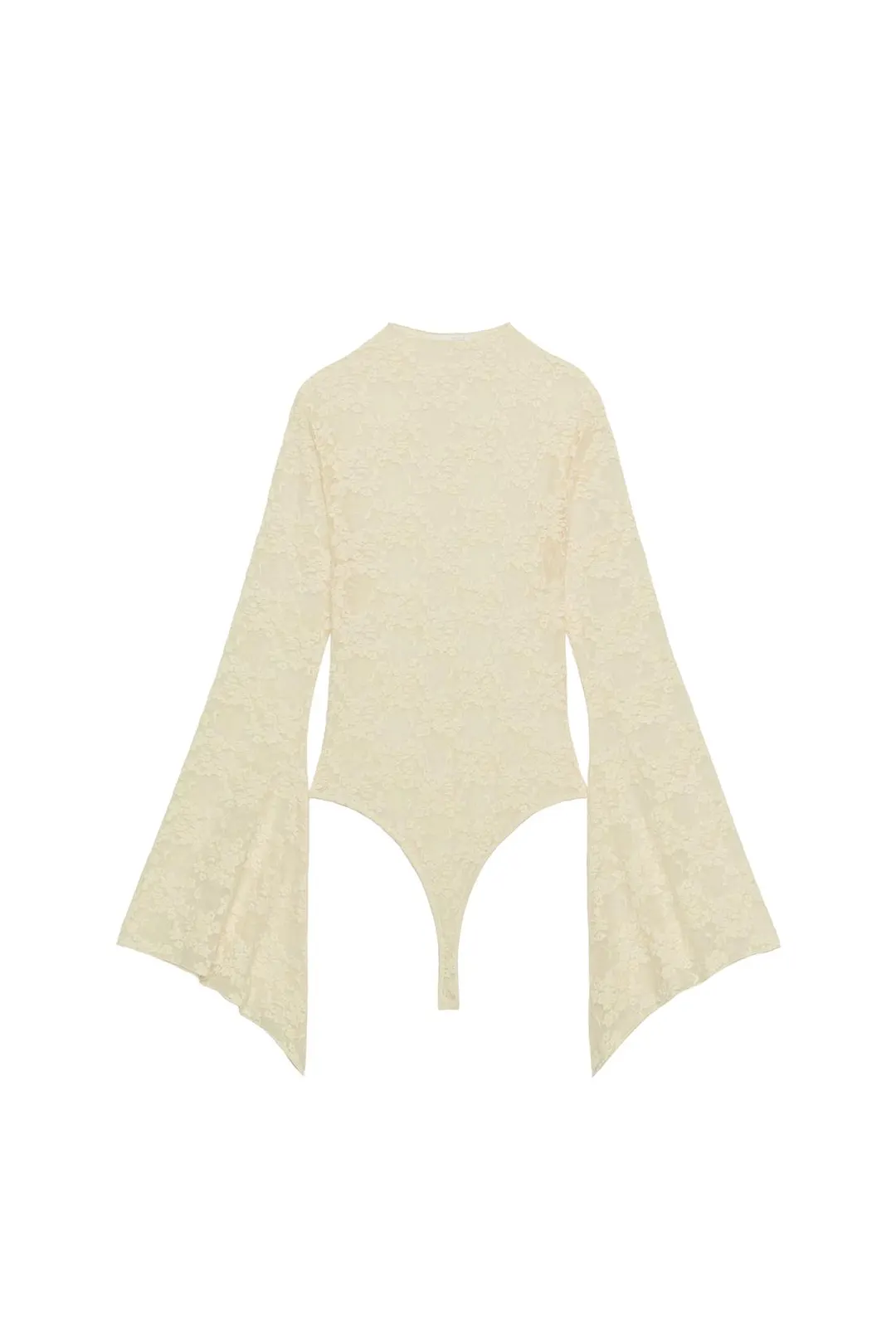 Боди кружевное с рукавами клеш, Zara
