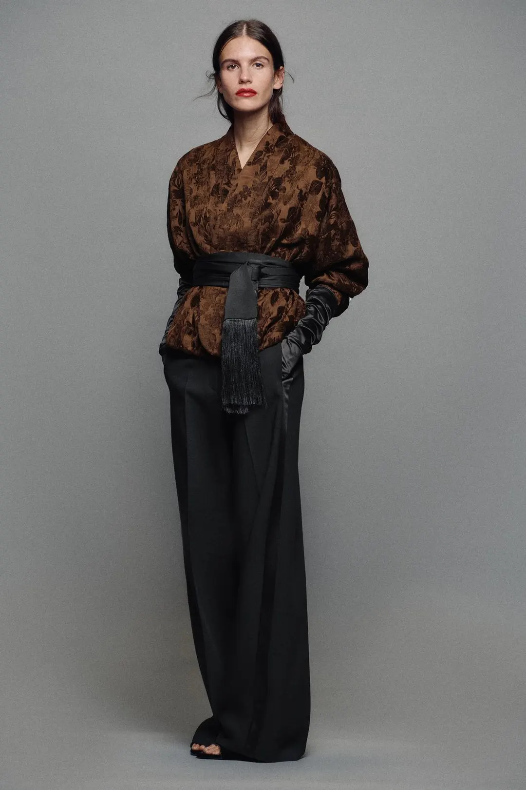 Пуховик из жаккардовой ткани, Zara
