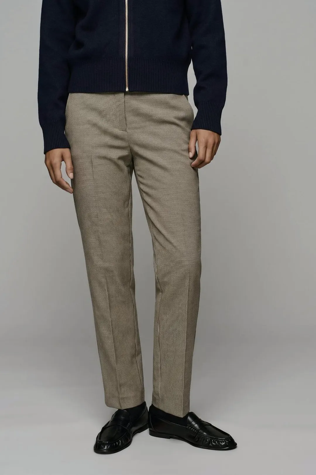 Брюки укороченные со средней посадкой, Zara