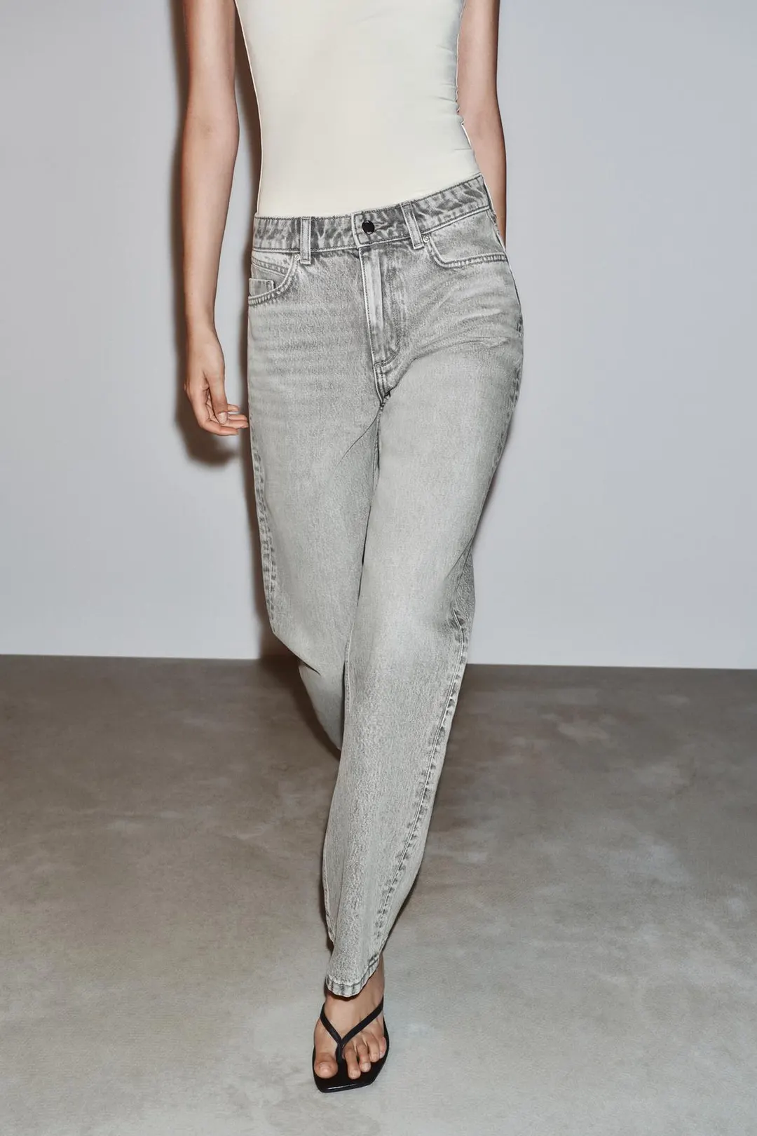 Джинсы классического кроя с высокой посадкой Z1975, Zara