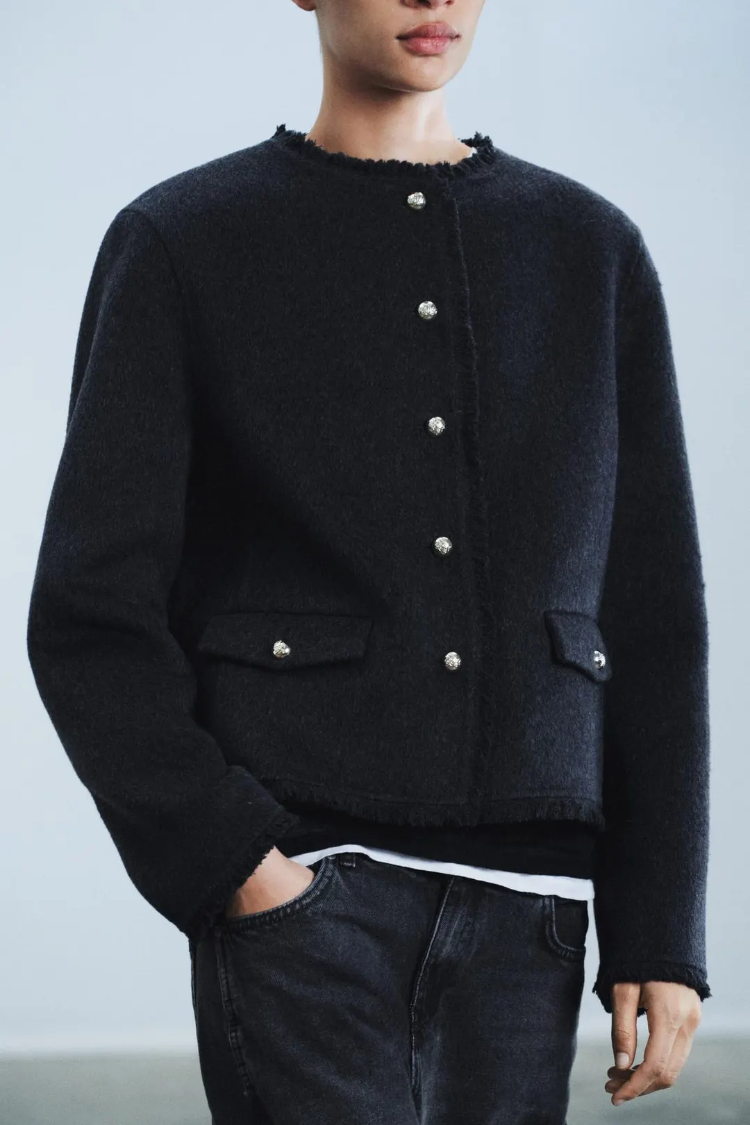 Блейзер из смесовой шерсти ZW Collection, Zara