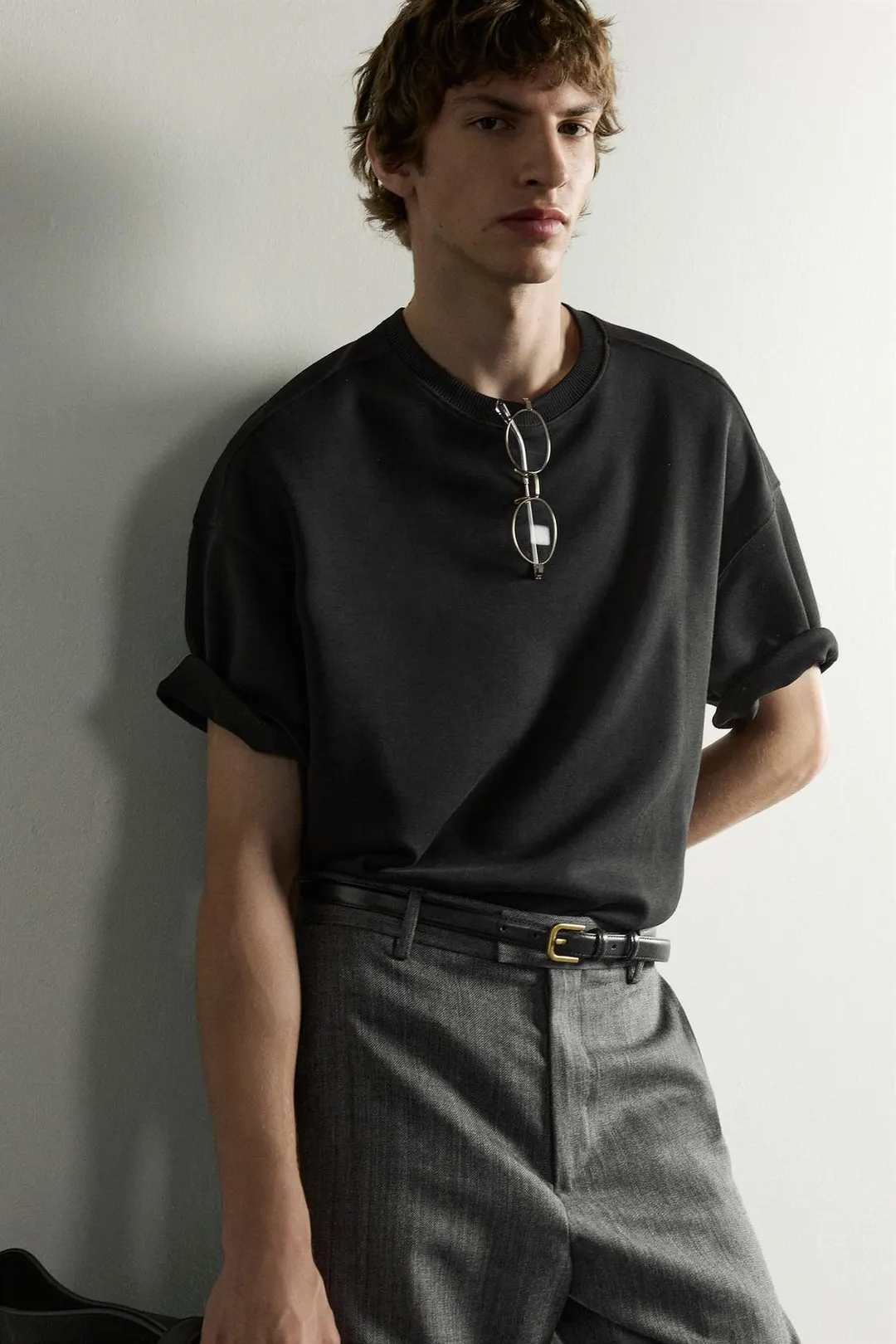 Свитшот свободного кроя из интерлока, Zara