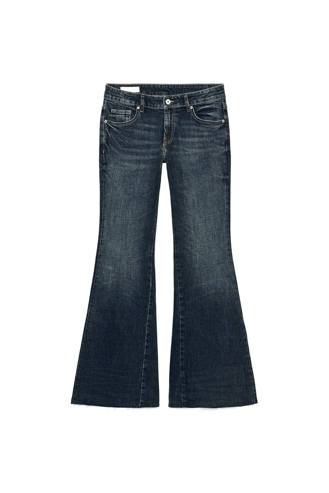 Джинсы TRF Extra Comfort расклешенные с низкой посадкой, Zara