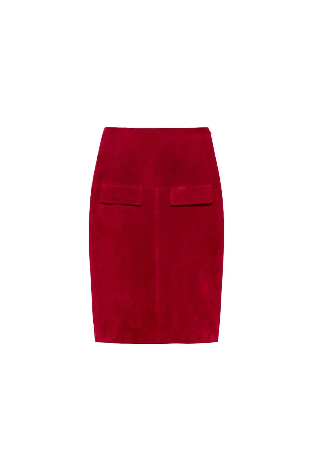 Миди-юбка из 100% кожи, Zara