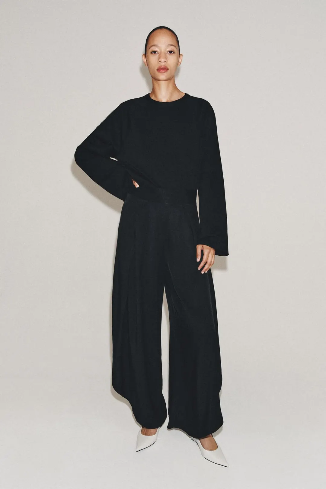 Брюки ZW Collection с разрезами, Zara