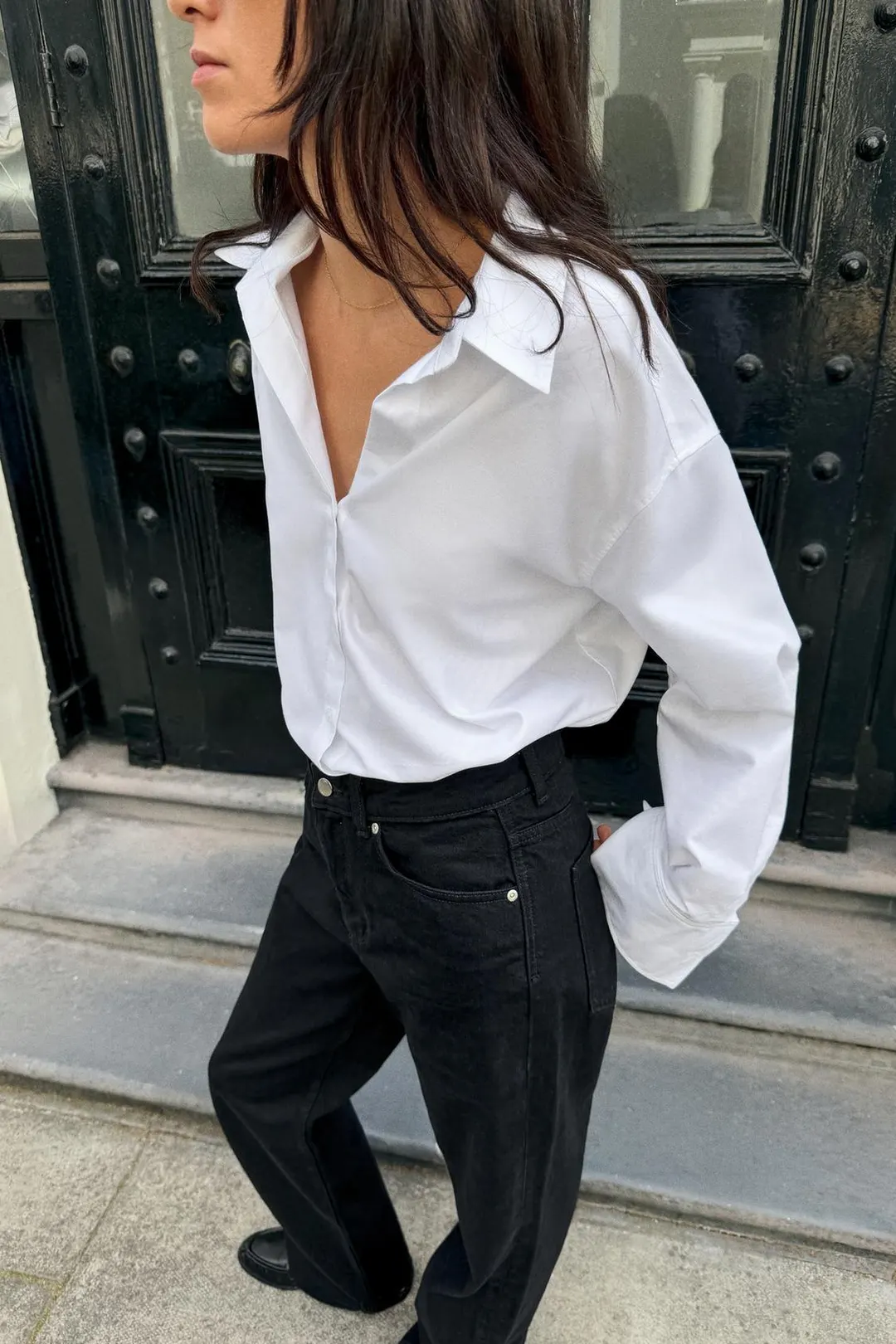 Рубашка базовая из поплина, Zara