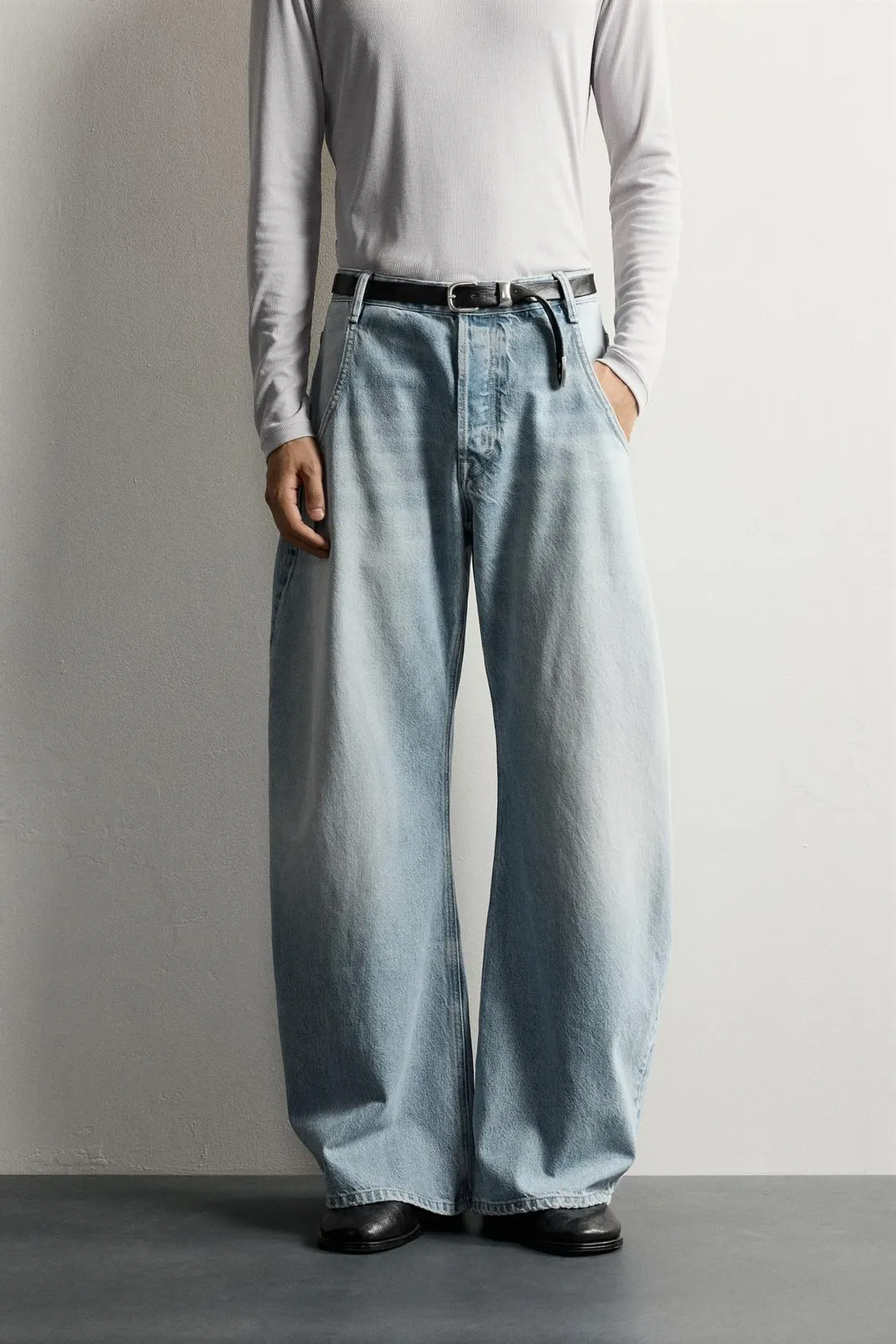 Джинсы свободного кроя barrel, Zara