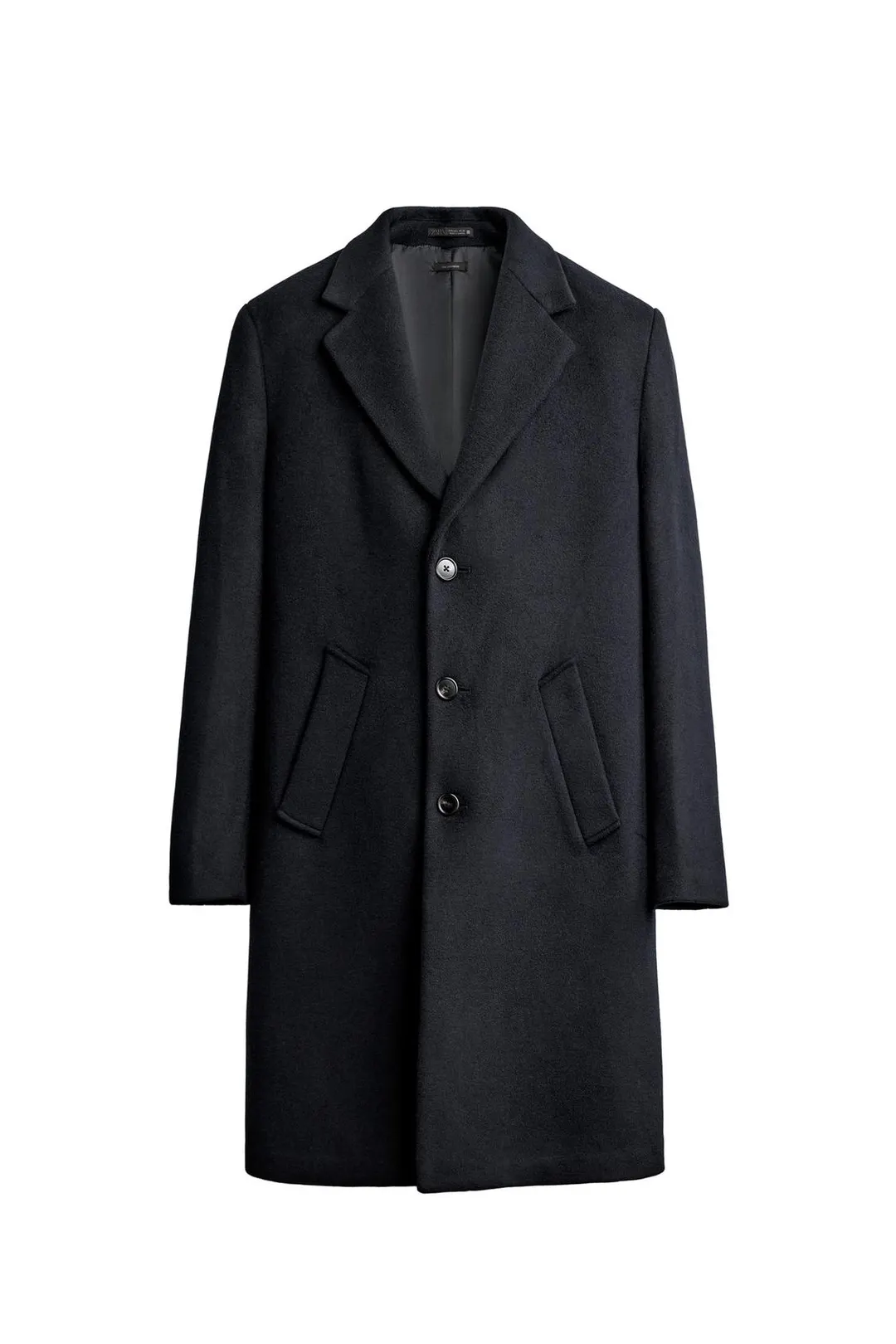 Пальто стандартного кроя из смесовой шерсти, Zara