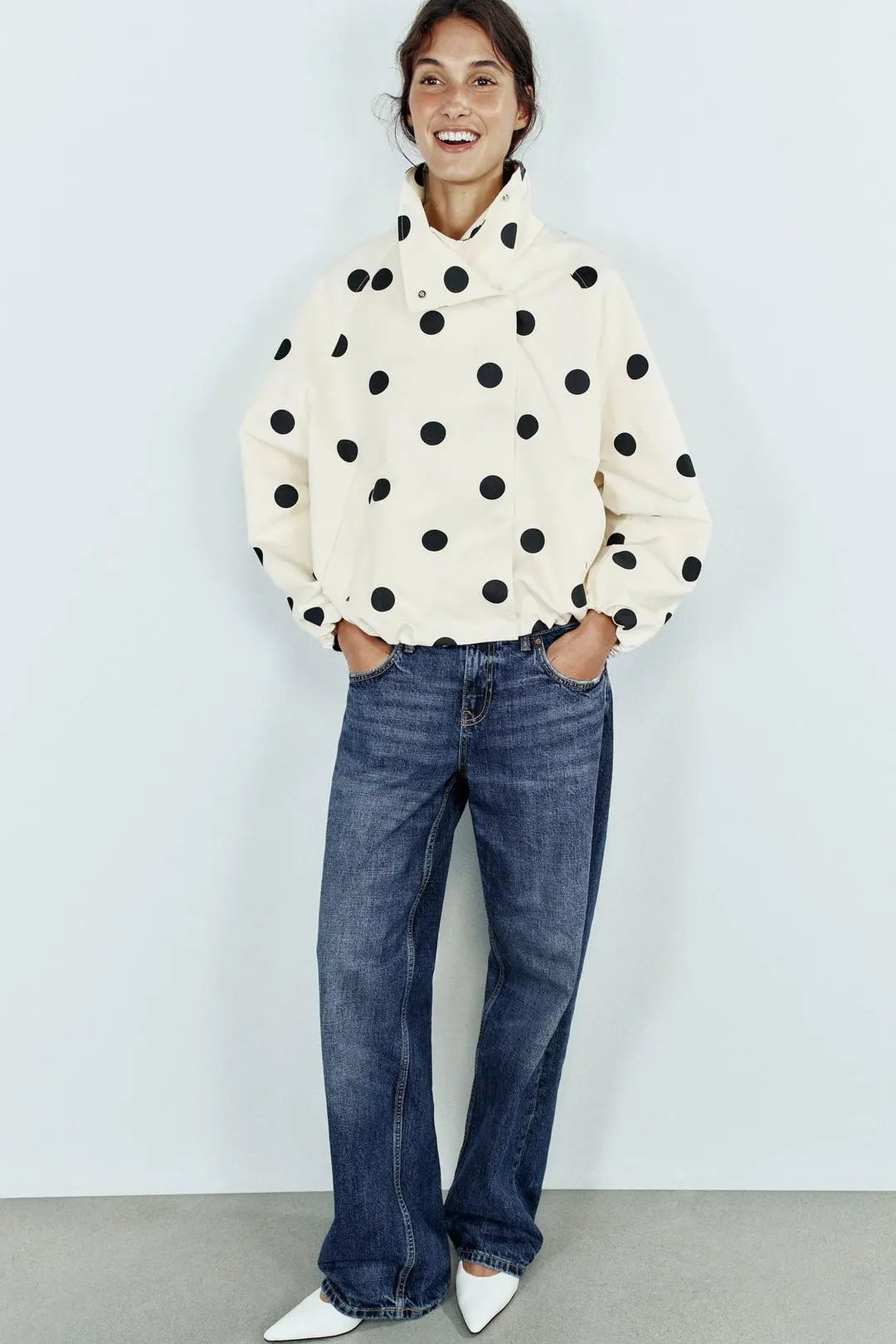 Бомбер в горошек, Zara