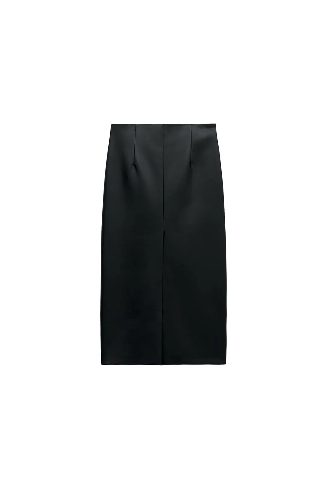 Юбка прямого кроя под кожу ZW Collection, Zara