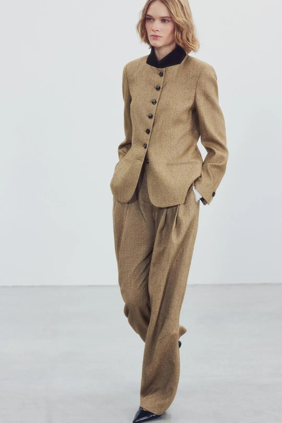 Комбинированный пиджак ZW Collection, Zara
