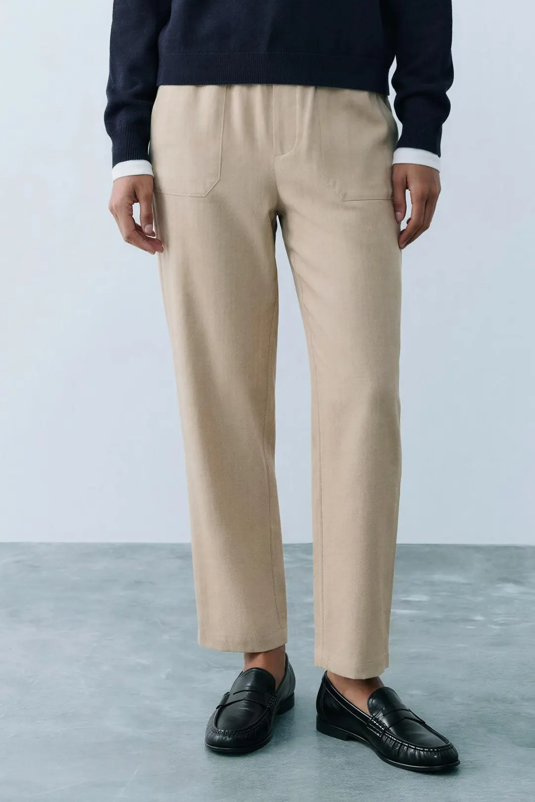 Брюки с эластичным поясом, Zara