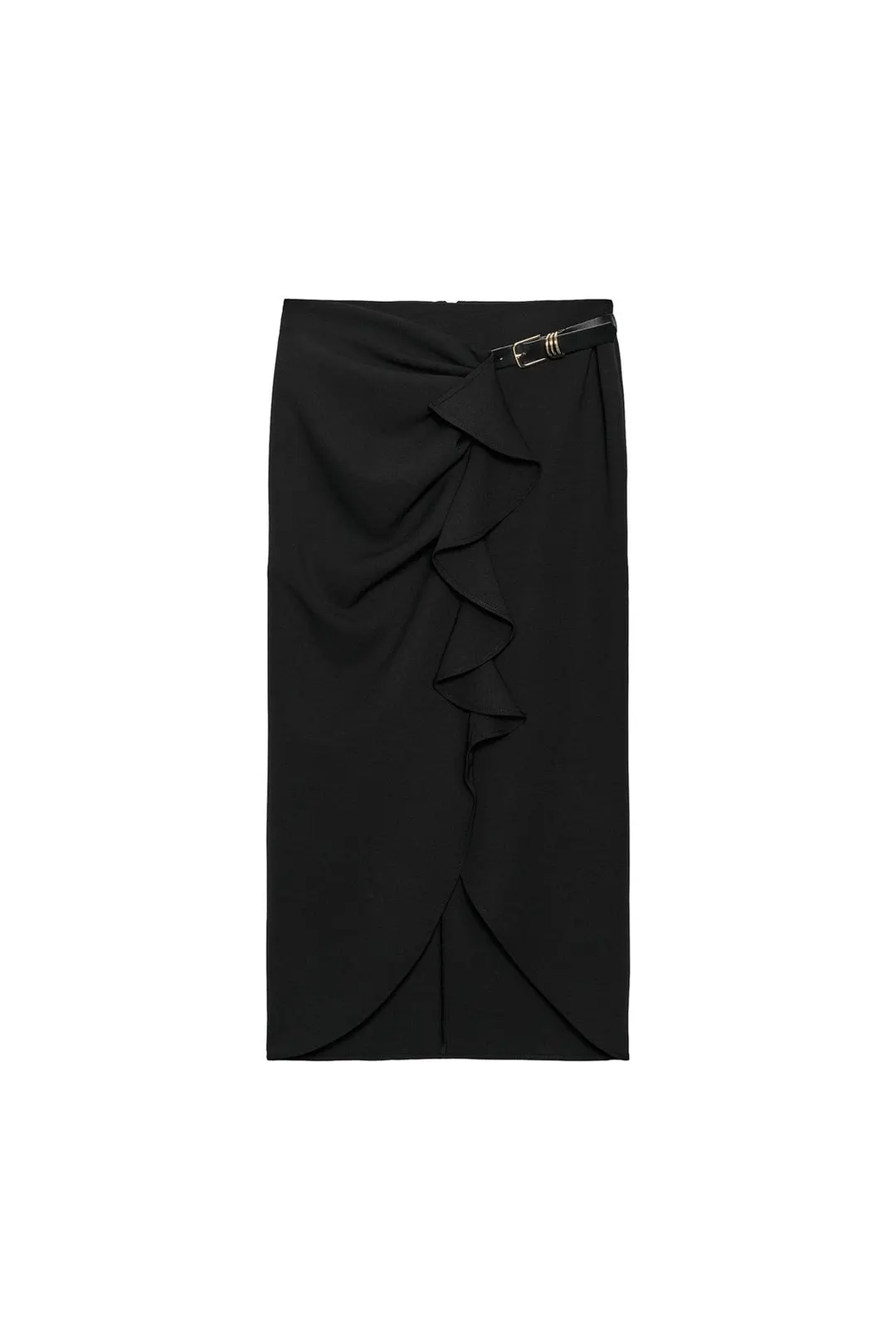 Юбка миди с оборками, Zara