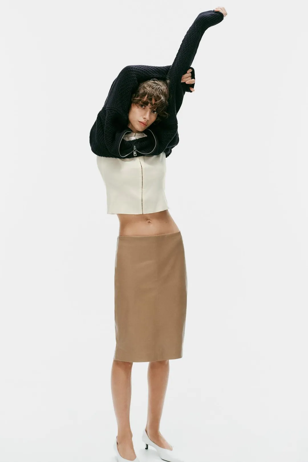 Джемпер фактурной вязки, Zara