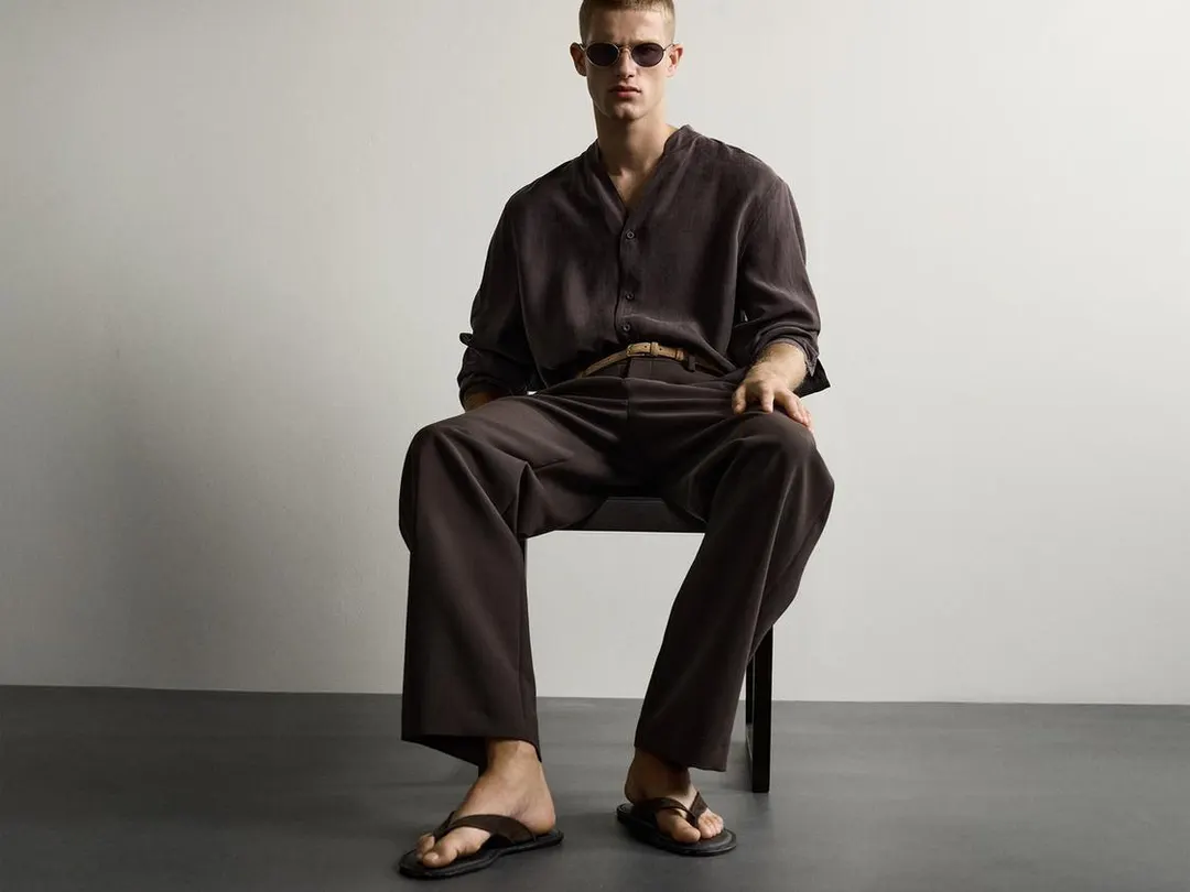 Струящаяся рубашка свободного кроя, Zara