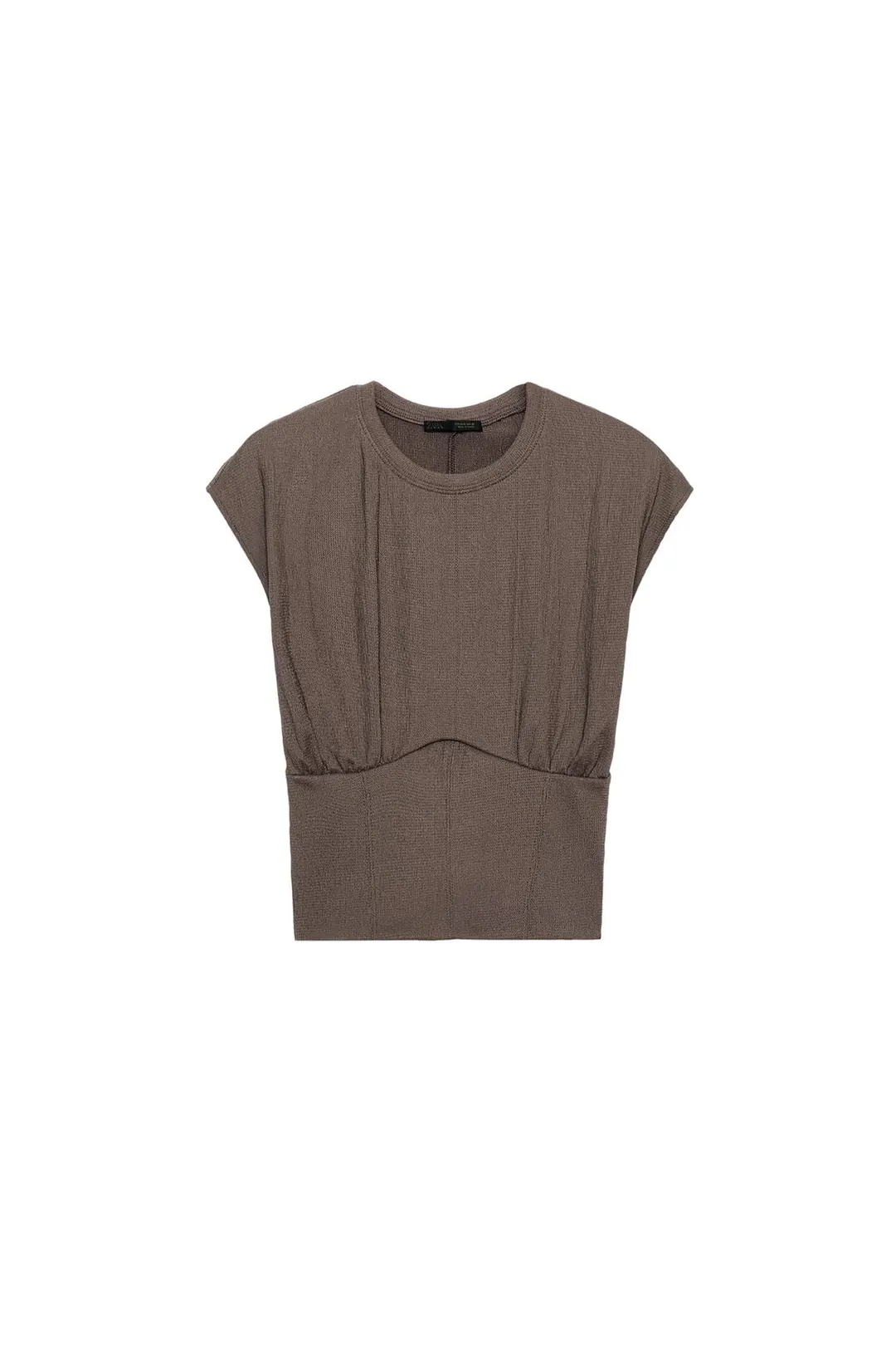 Топ фактурный в корсетном стиле, Zara