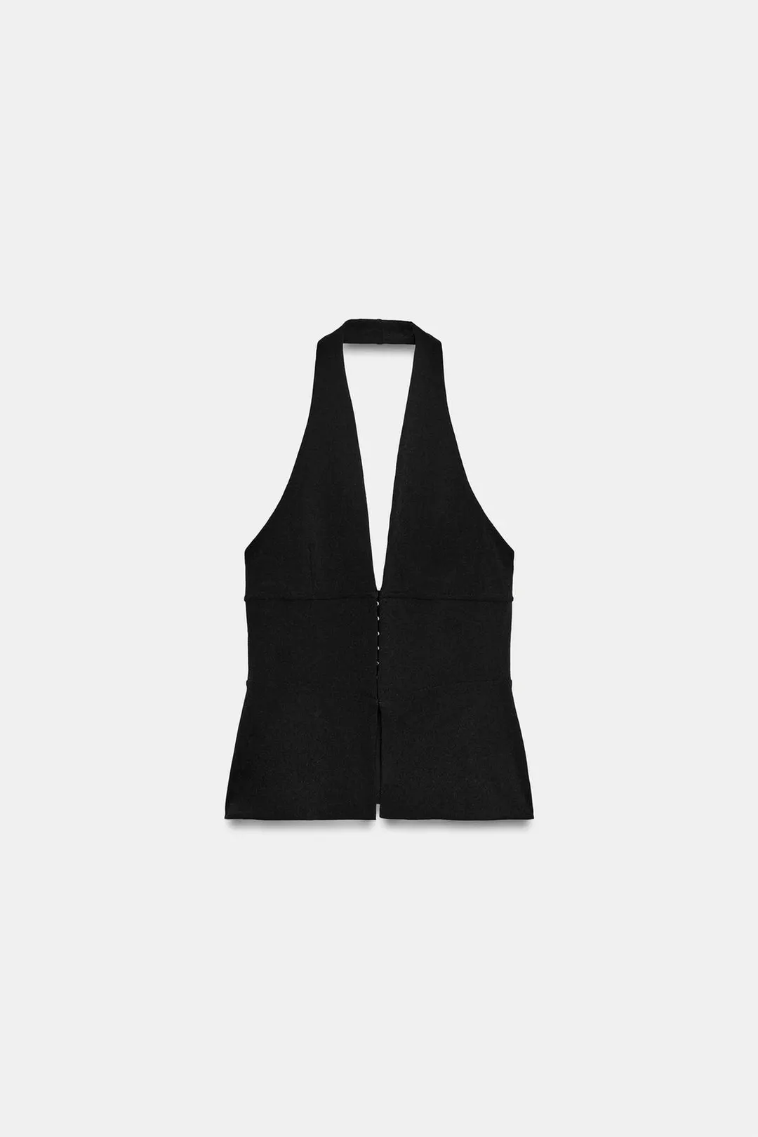 Топ эластичный с бретелью халтер, Zara