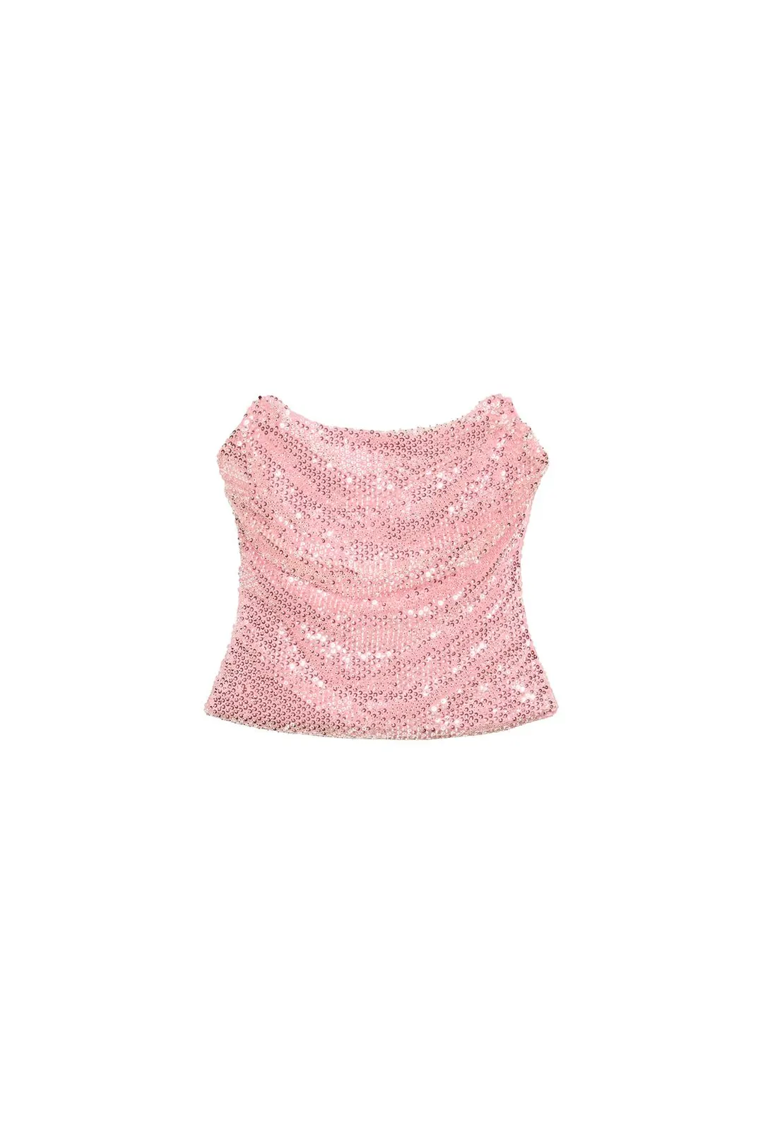 Топ-бандо с пайетками, Zara