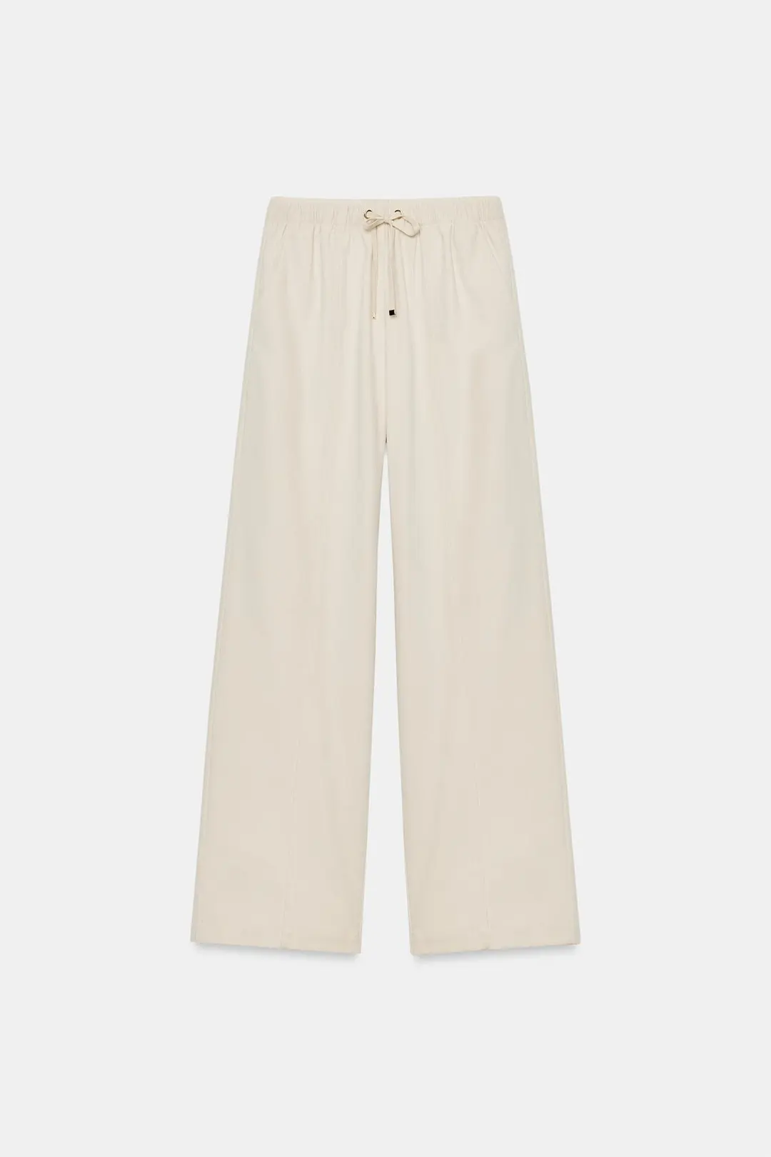 Брюки широкого кроя с эластичным поясом, Zara