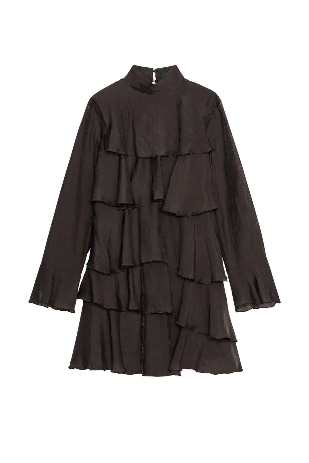 Мини-платье с оборками, Zara