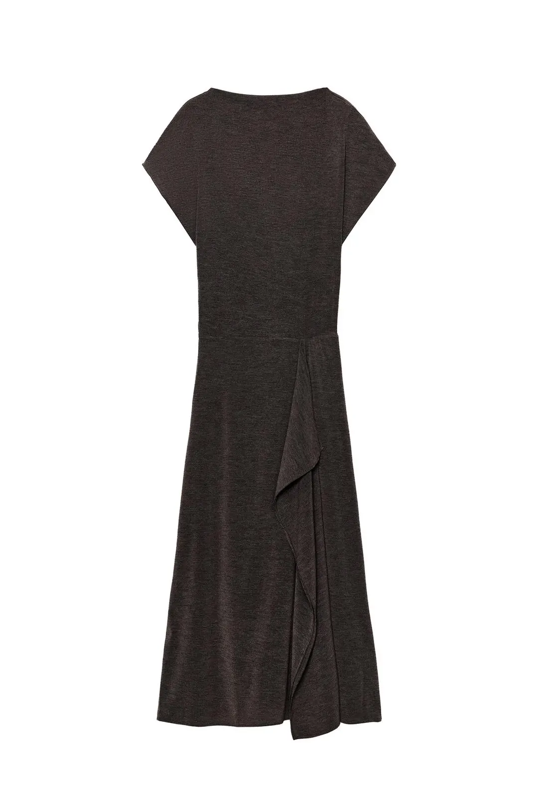 Платье длинное с оборками, Zara