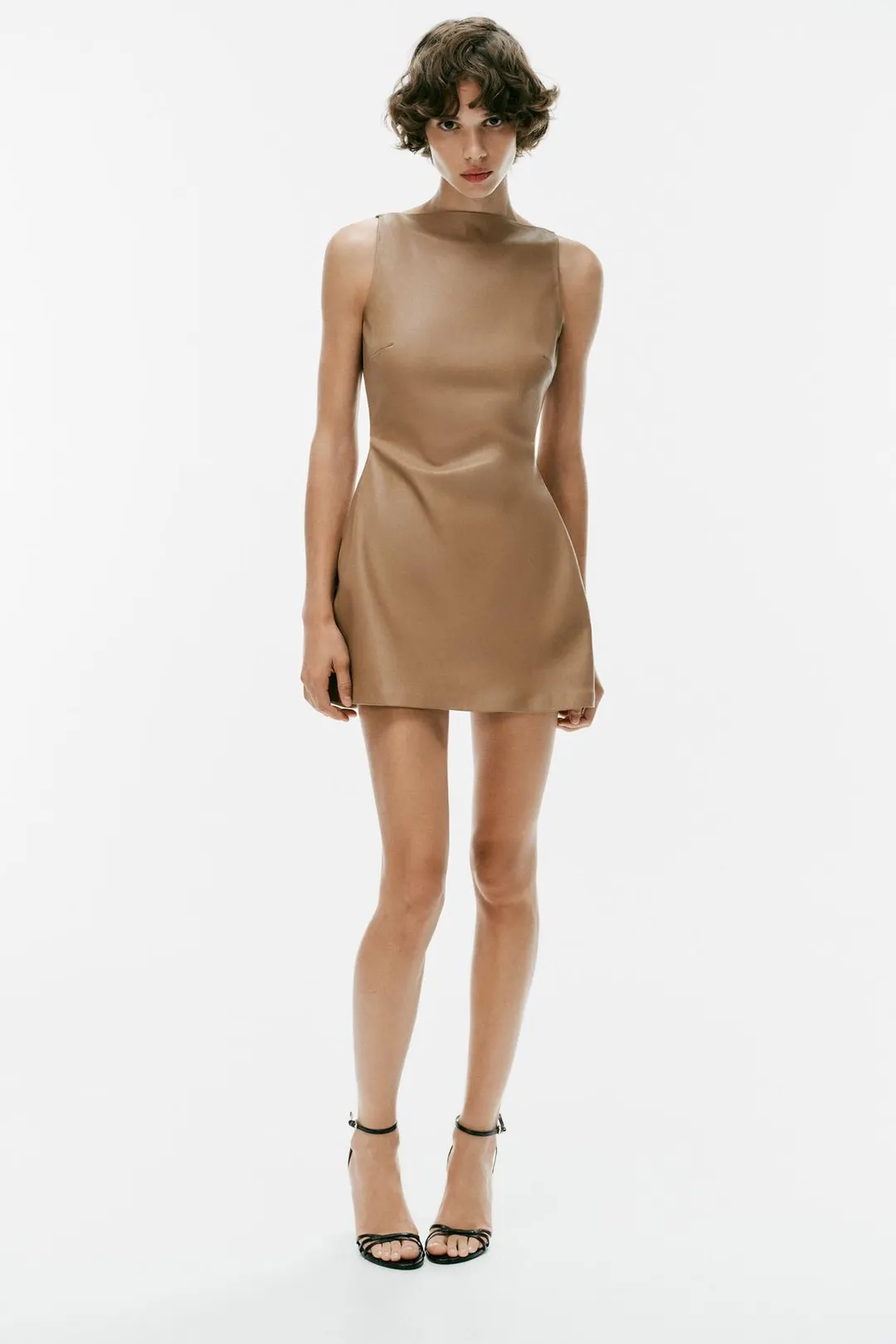 Мини-платье под кожу, Zara