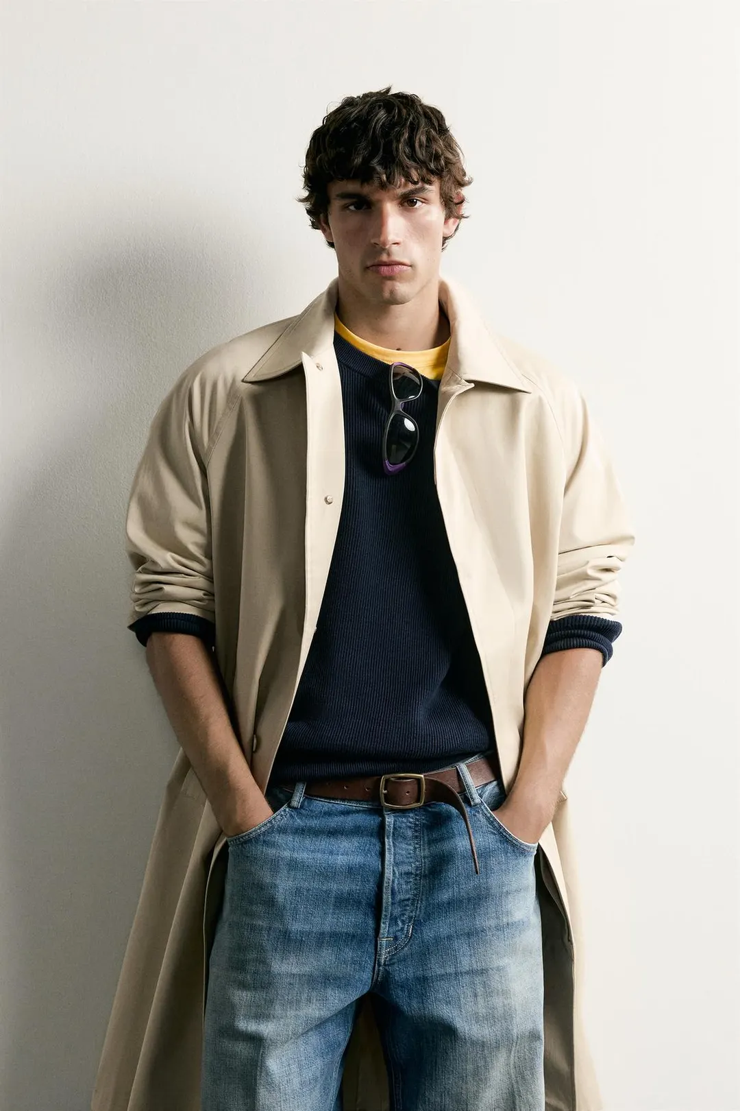 Длинный тренч свободного кроя, Zara