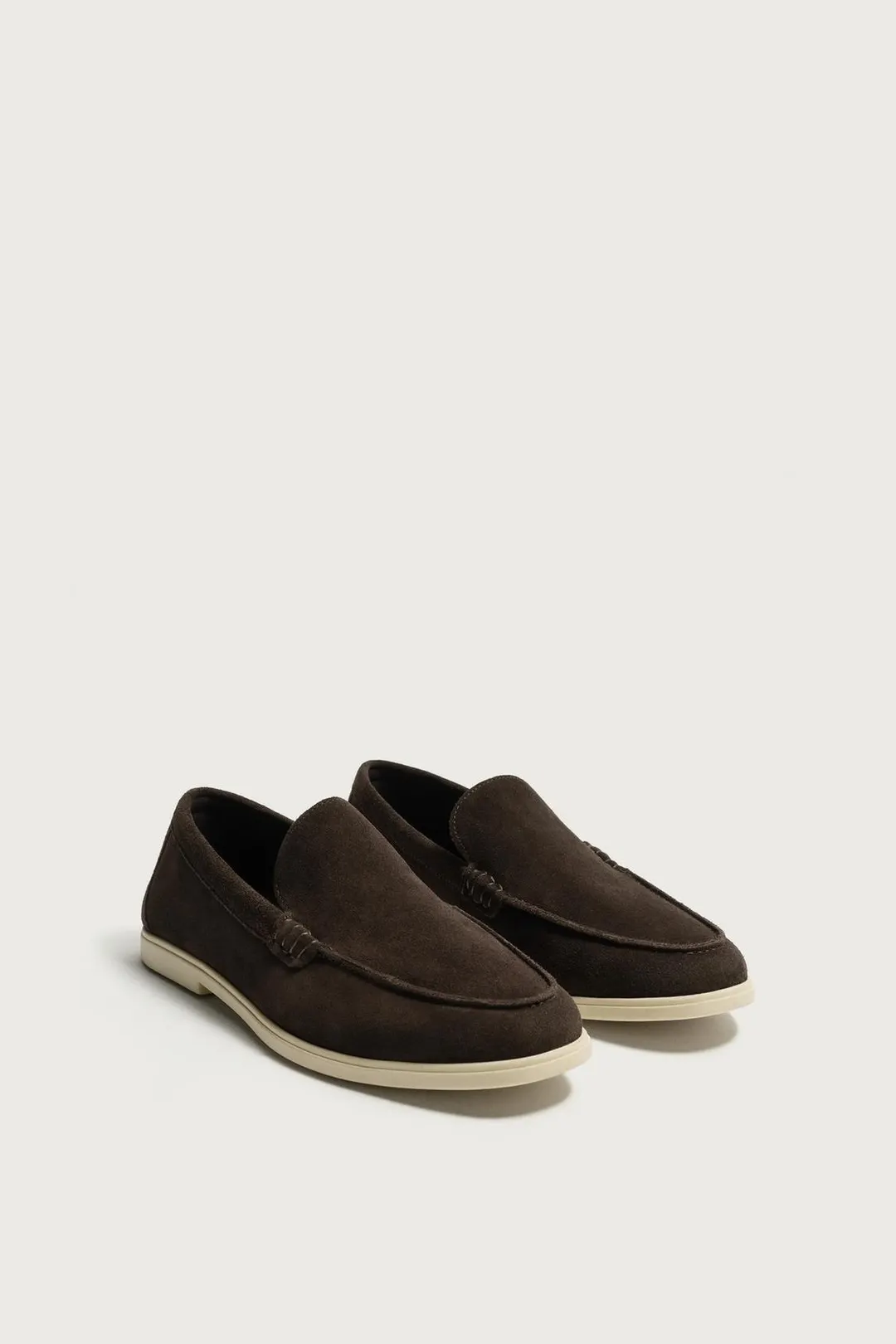 Повседневные кожаные лоферы, Zara