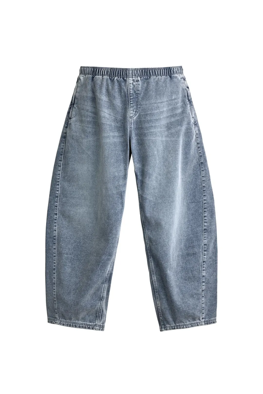 Брюки джинсовые утепленные кроя баллон, Zara