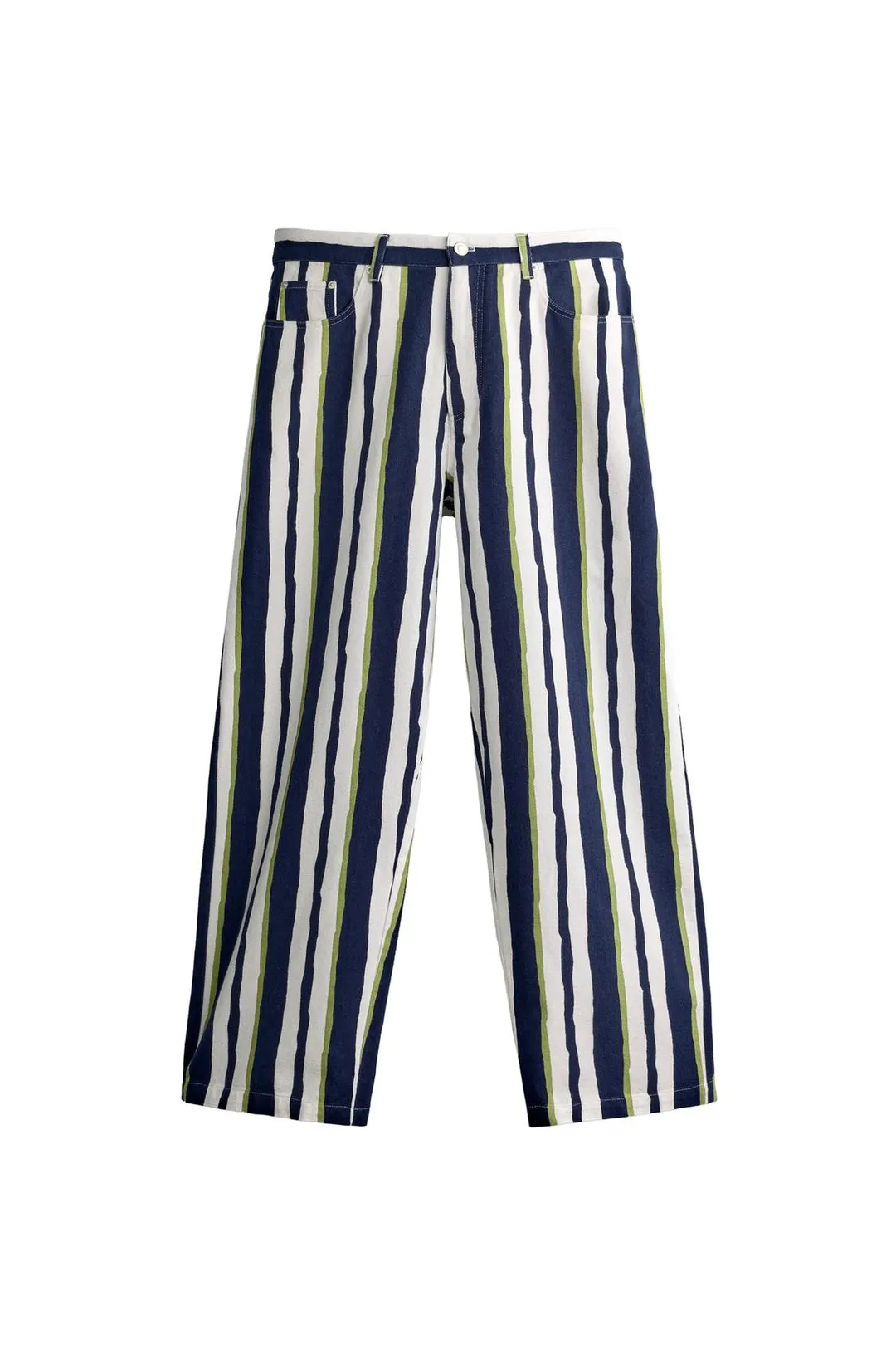 Брюки прямого кроя в полоску, Zara