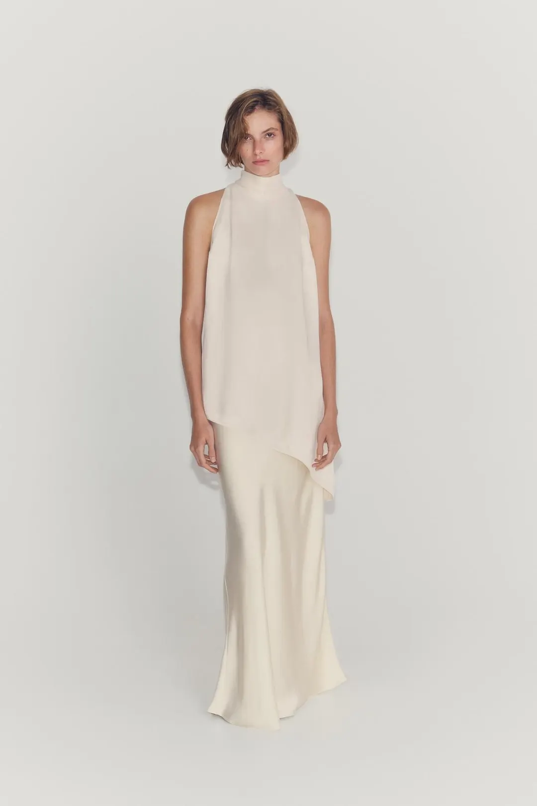 Асимметричный топ с завязкой ZW Collection, Zara