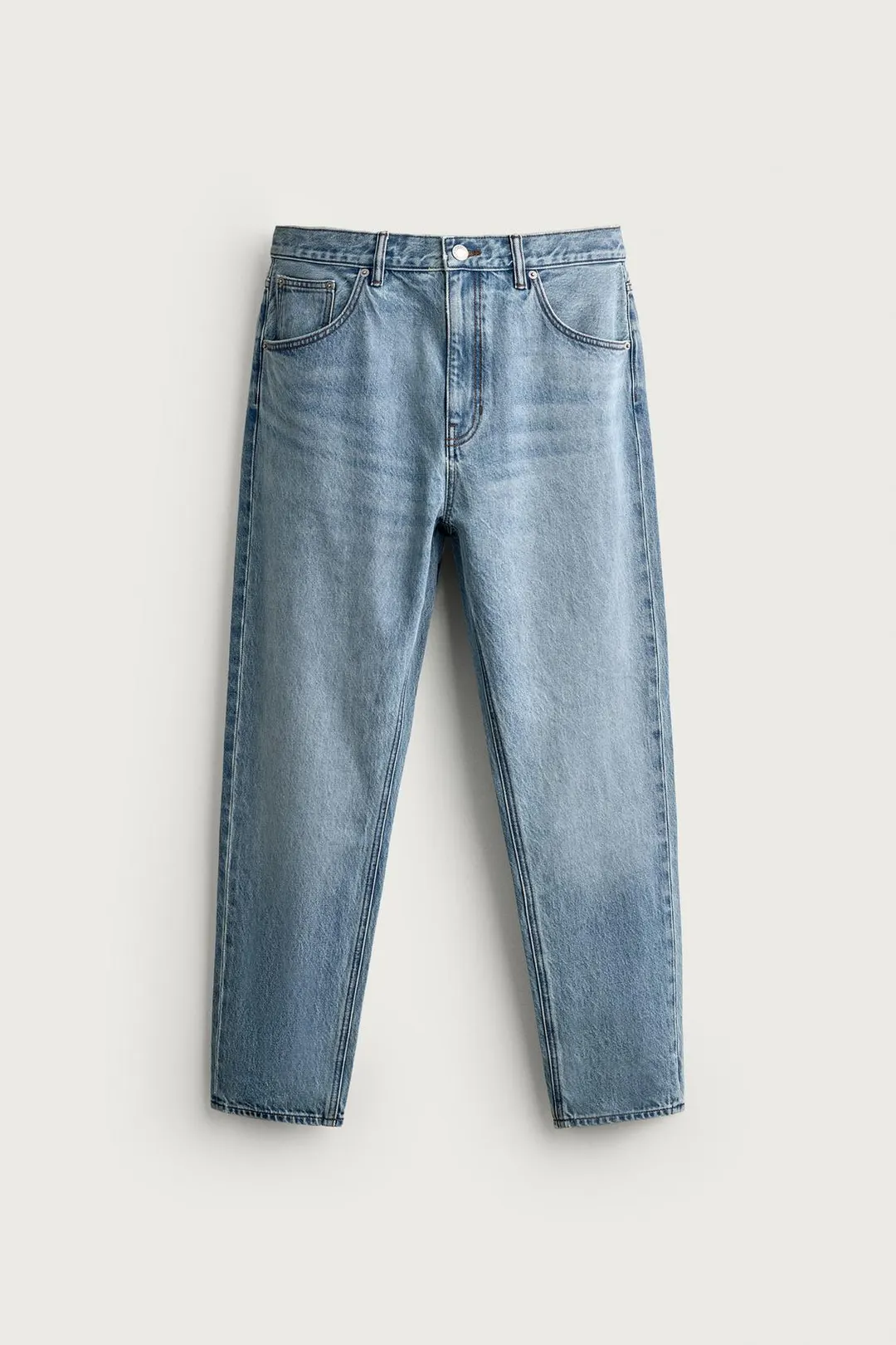 Джинсы укороченные зауженного кроя, Zara