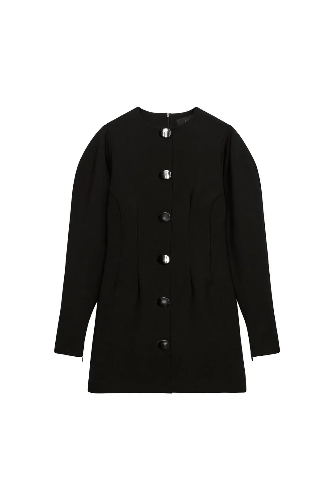 Платье мини с объемными рукавами, Zara
