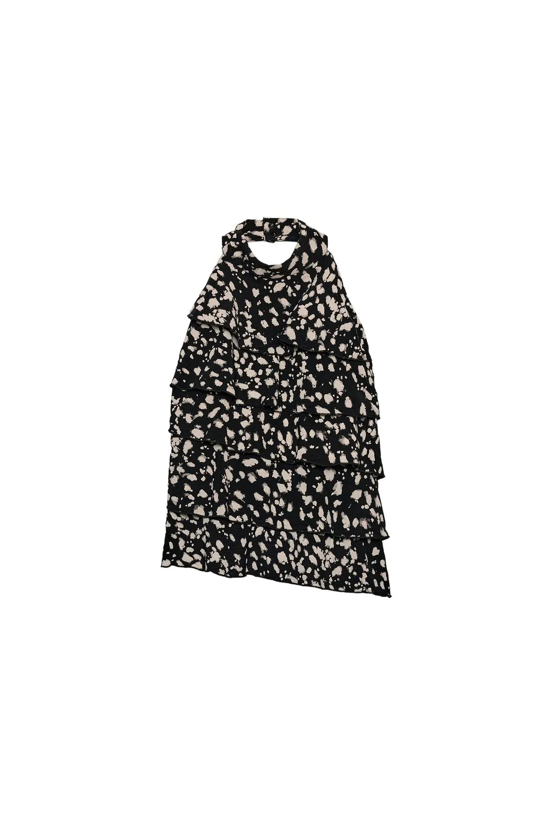 Топ халтер в горошек с оборками, Zara