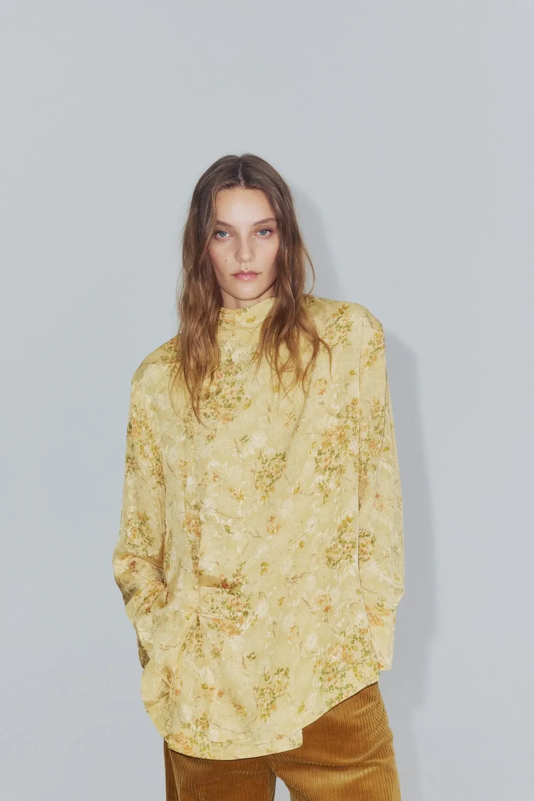 Рубашка с принтом ZW Collection, Zara