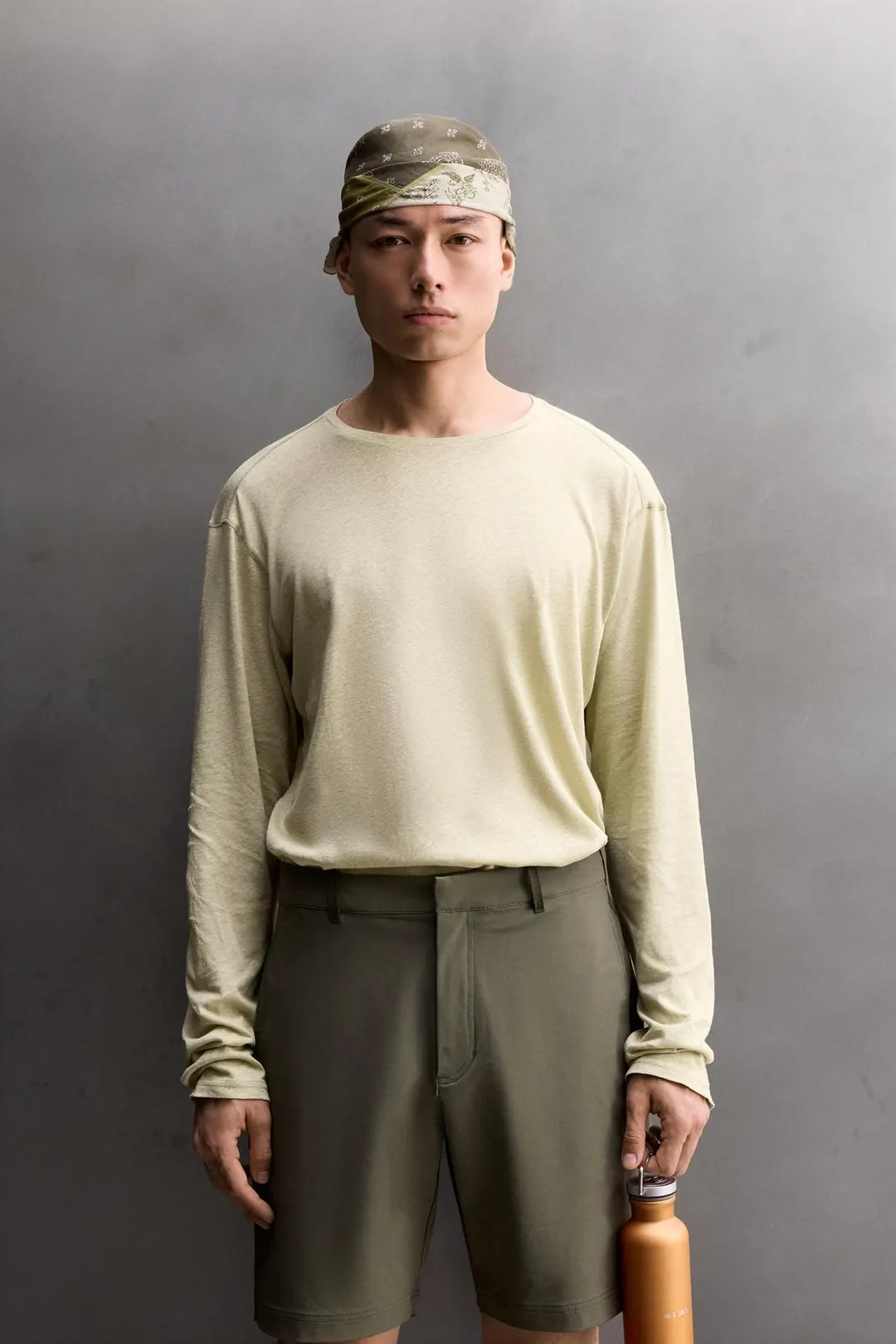Футболка легкая из льна и хлопка, Zara