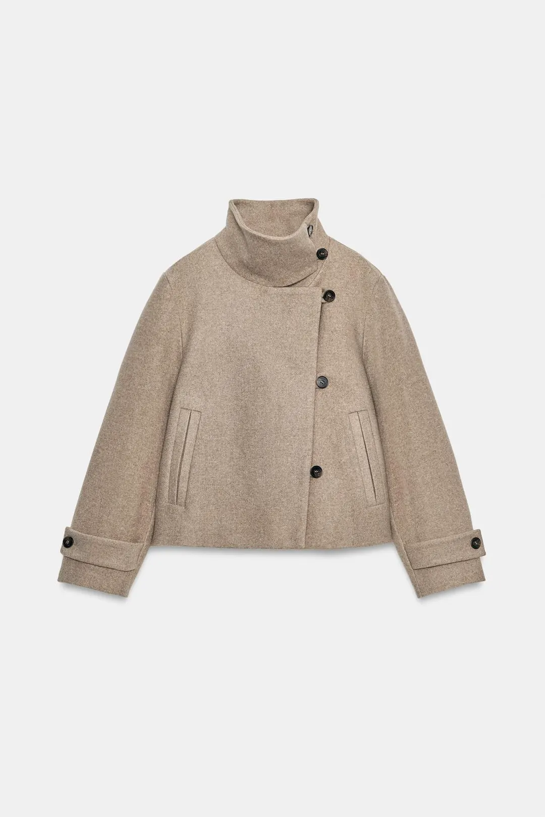 Мягкий двубортный жакет, Zara