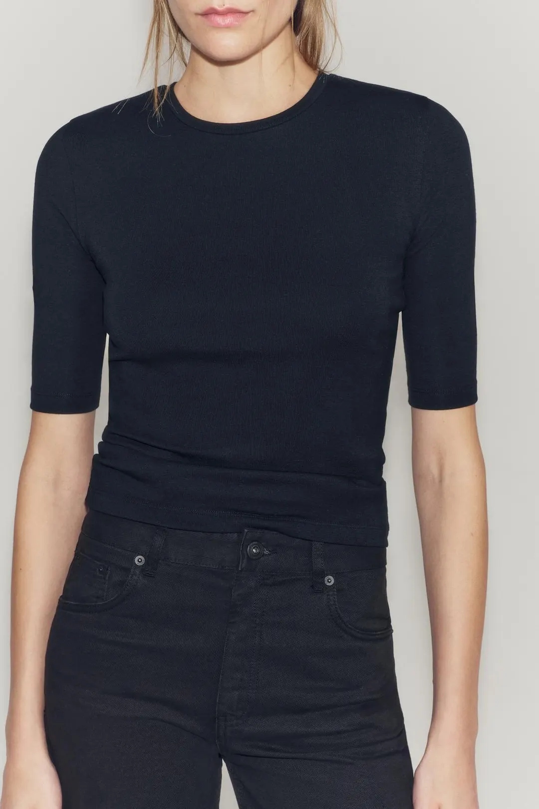 Футболка с рукавами до локтя, Zara