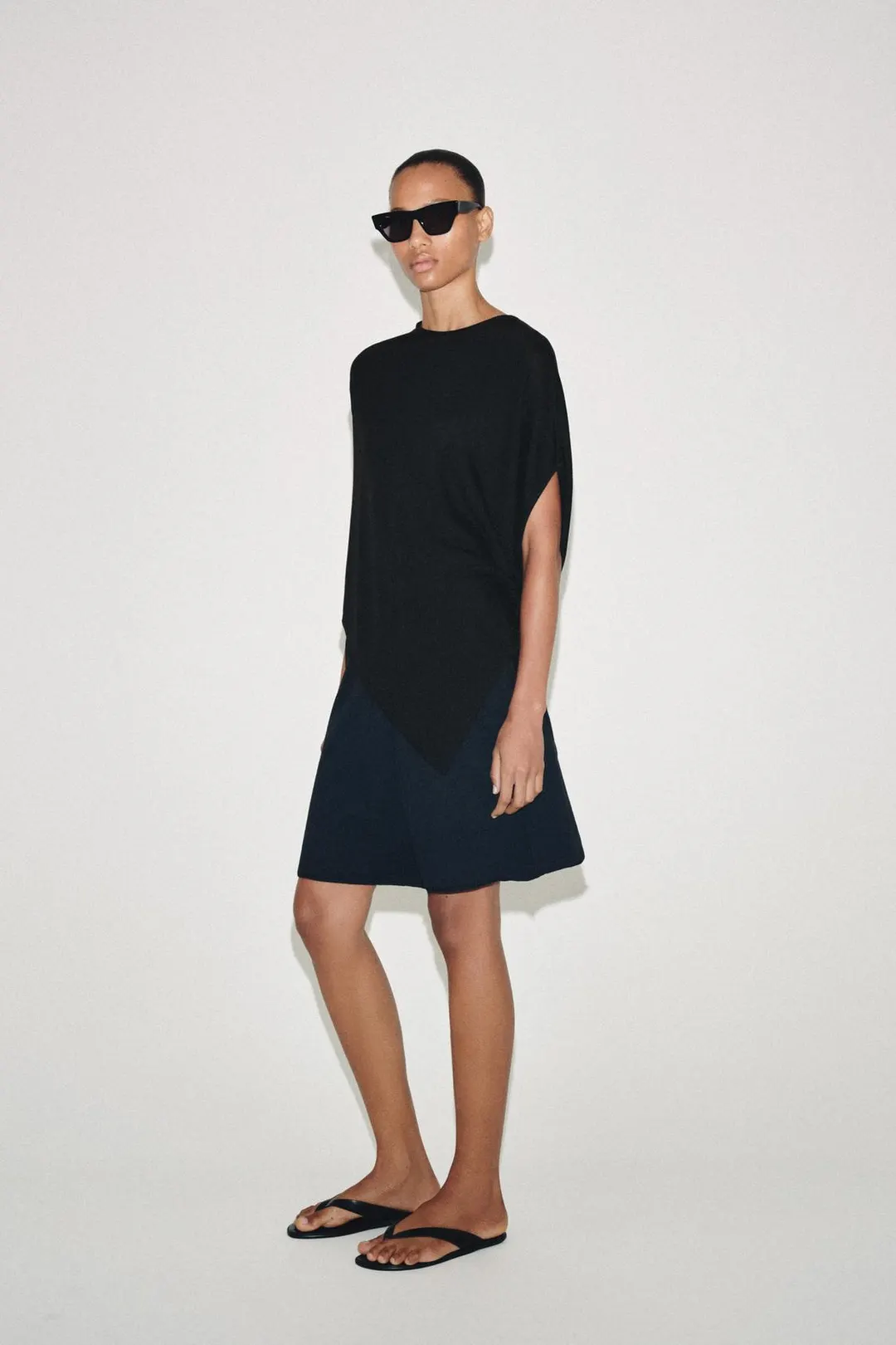 Асимметричный вязаный топ, Zara