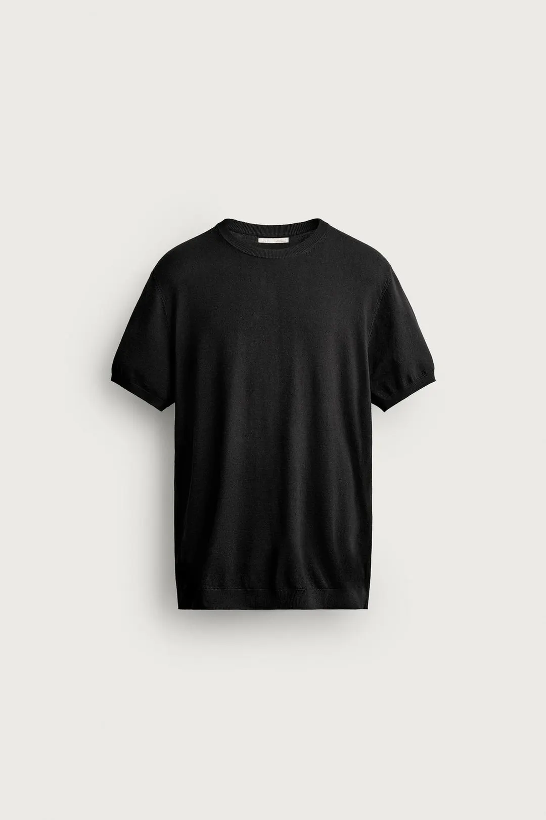 Базовая вязаная футболка прямого кроя, Zara
